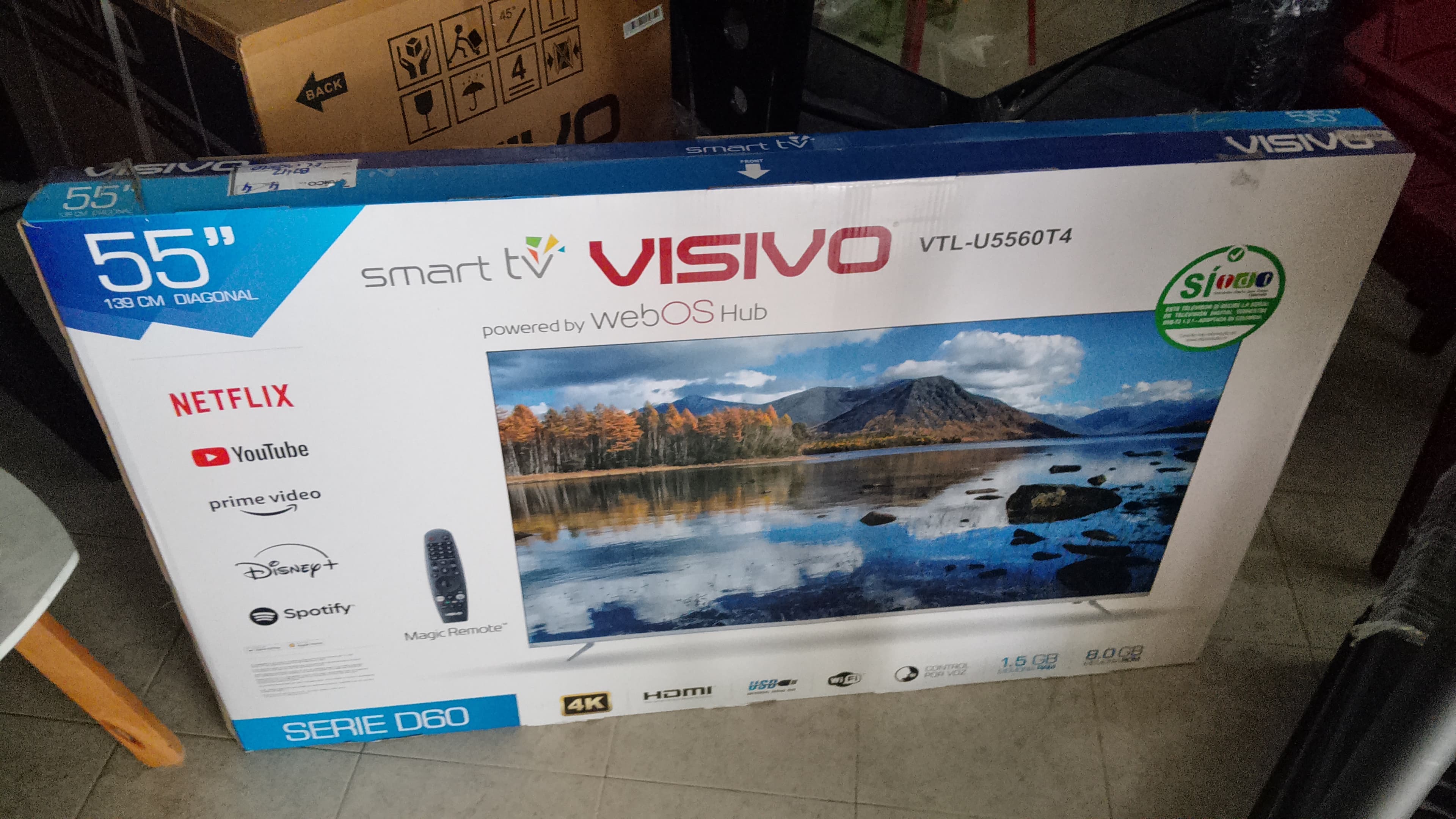 Televisión visivo 55"