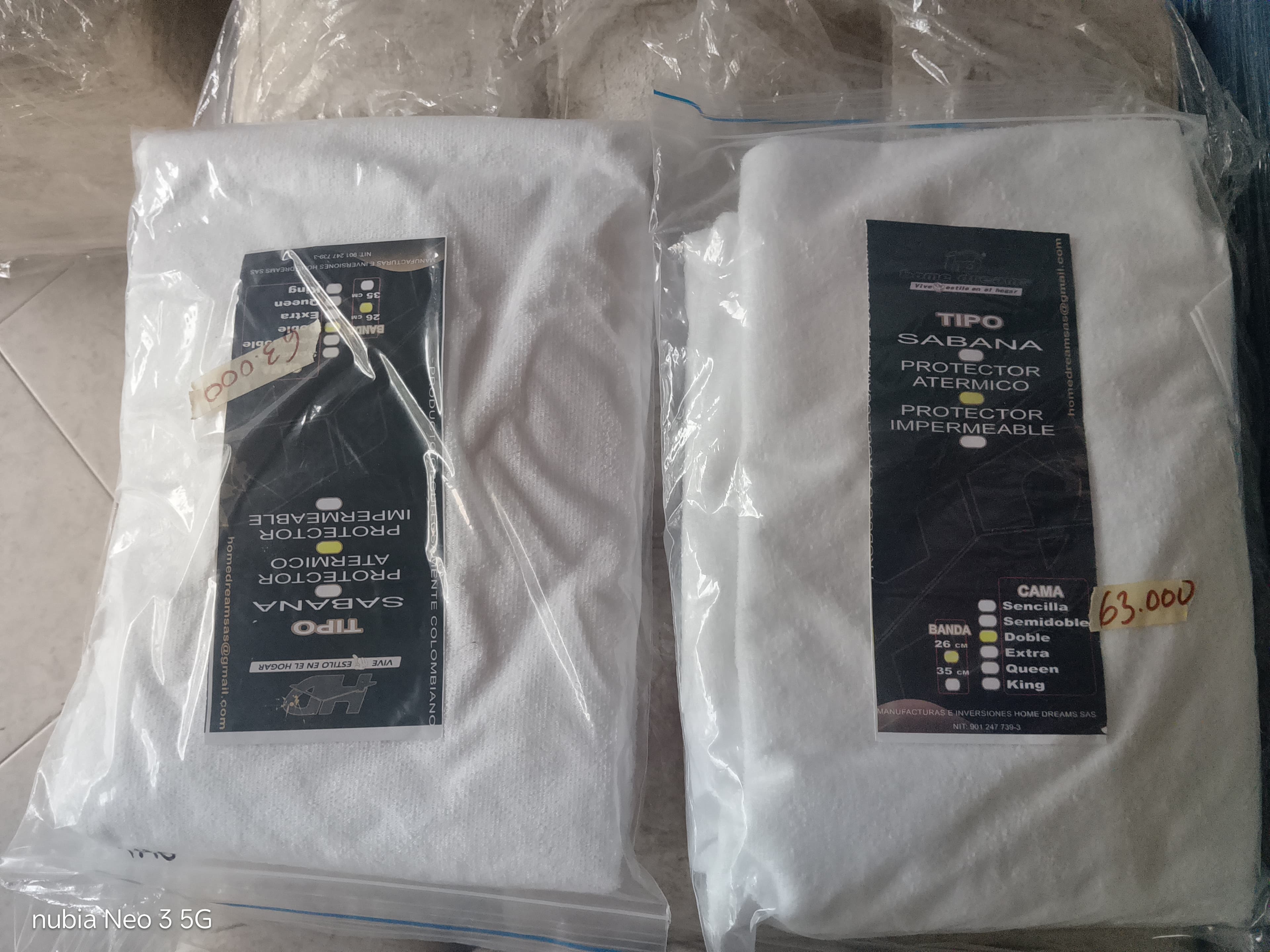 Protector tipo toalla  doble 