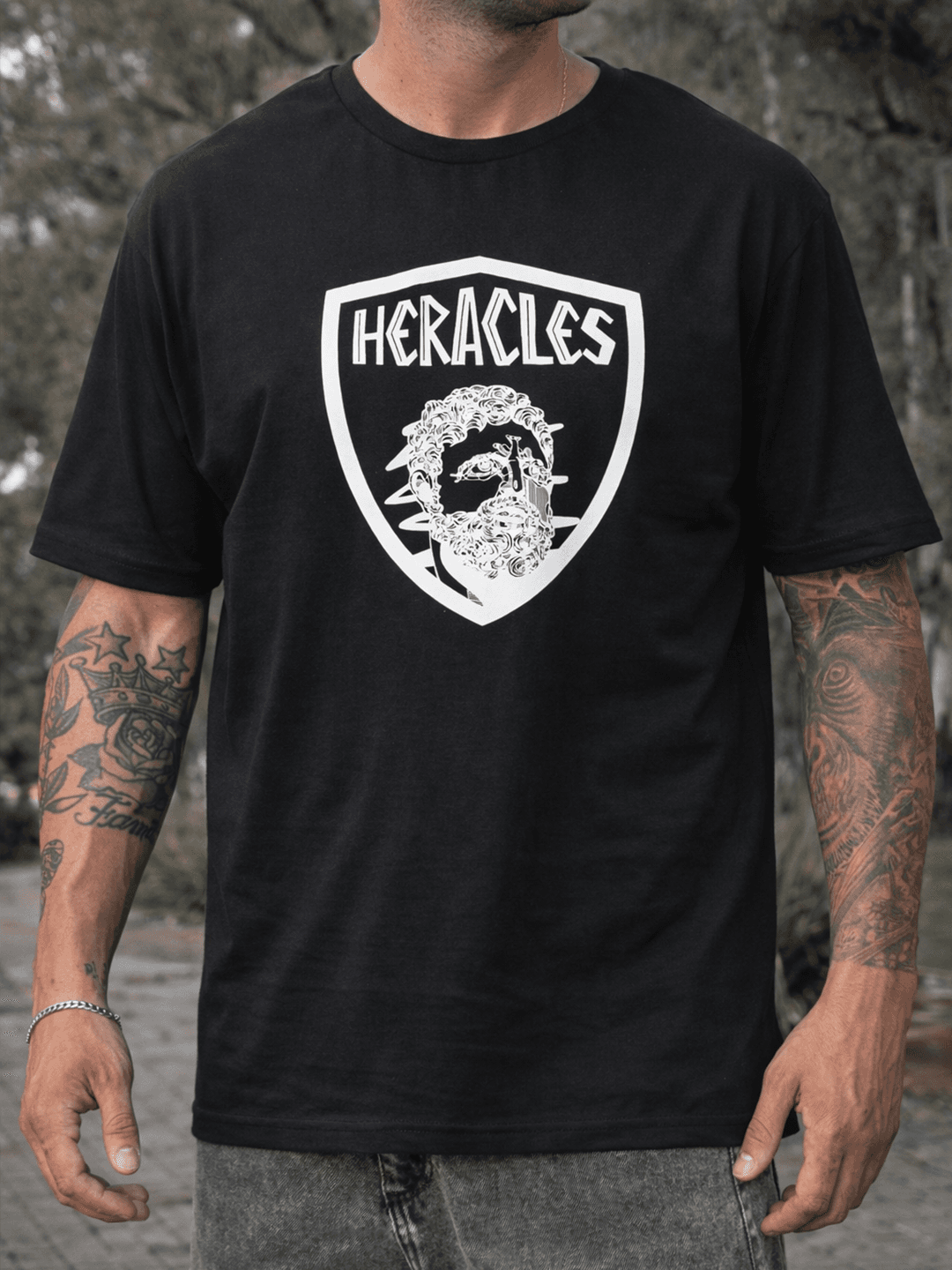 Remera de algodón con escudo