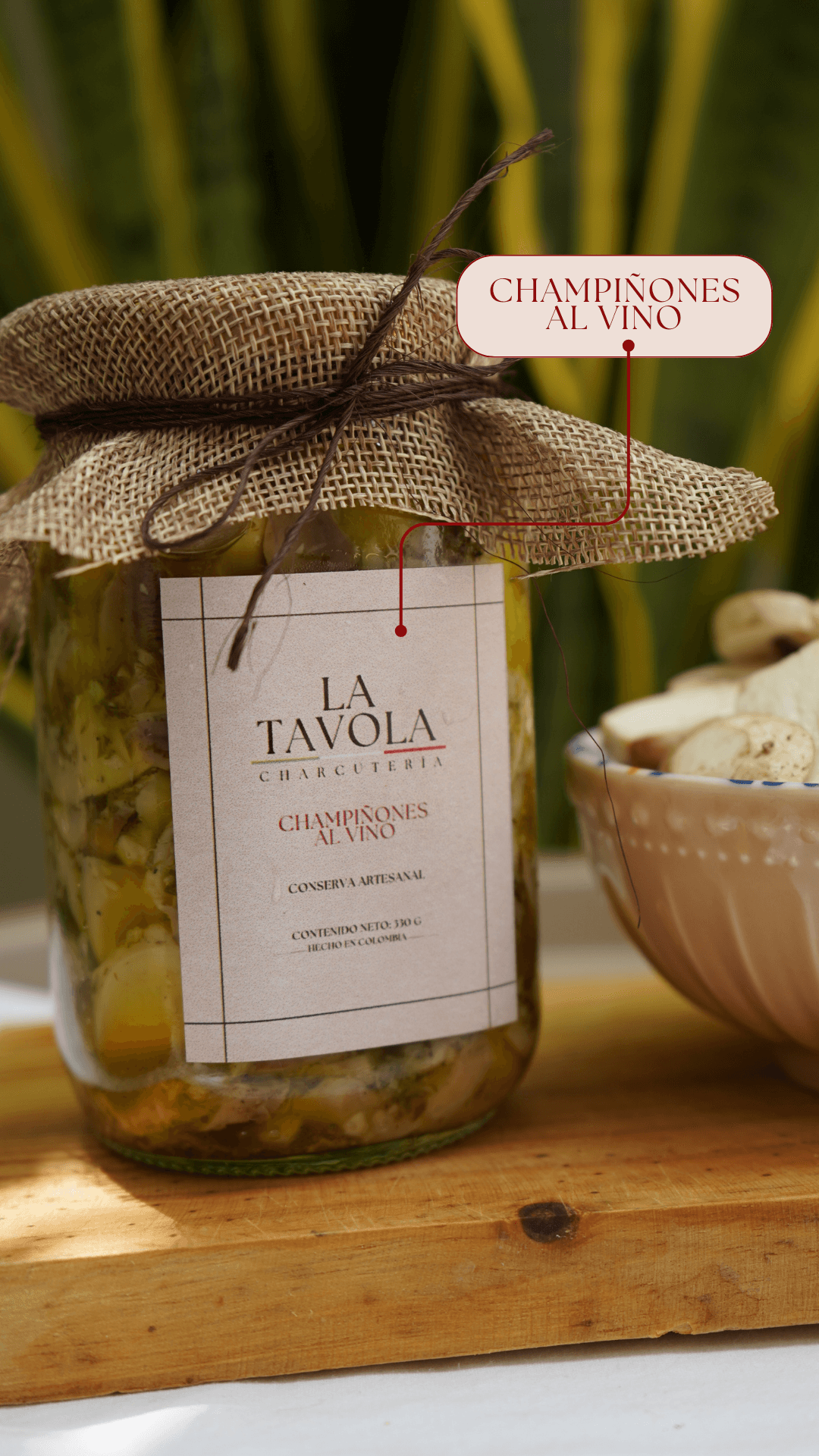 Champiñones al vino 330