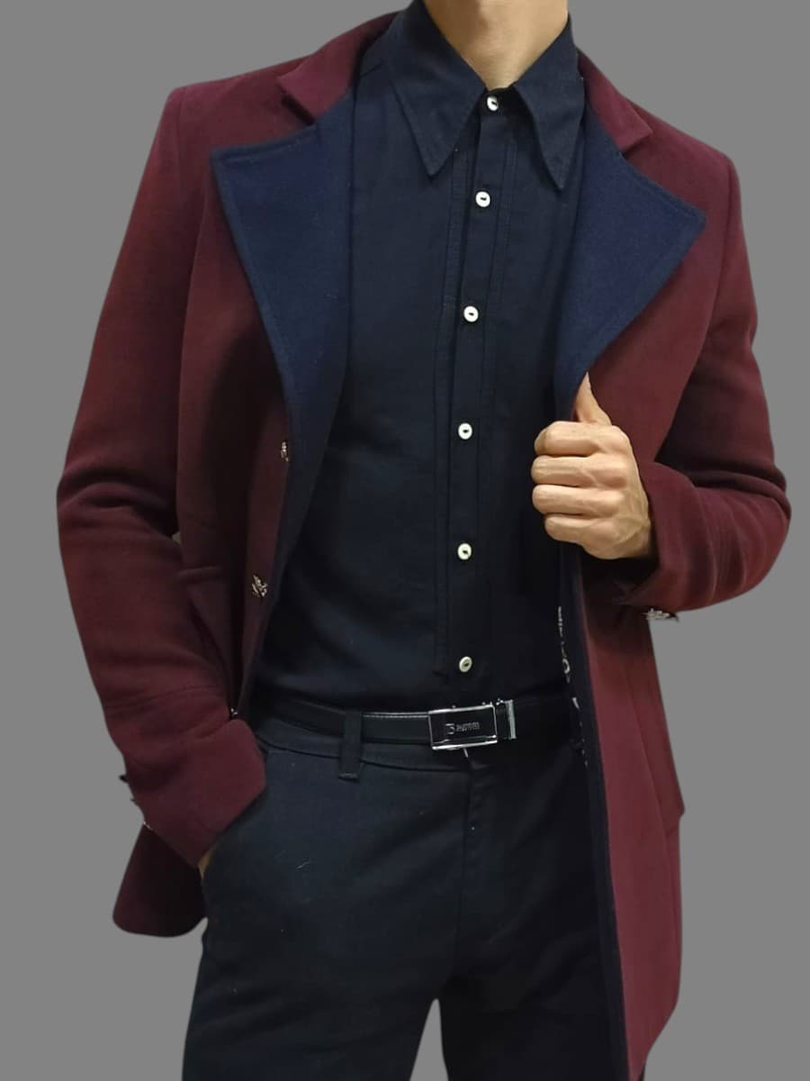 Abrigo Naval Rojo Ingles