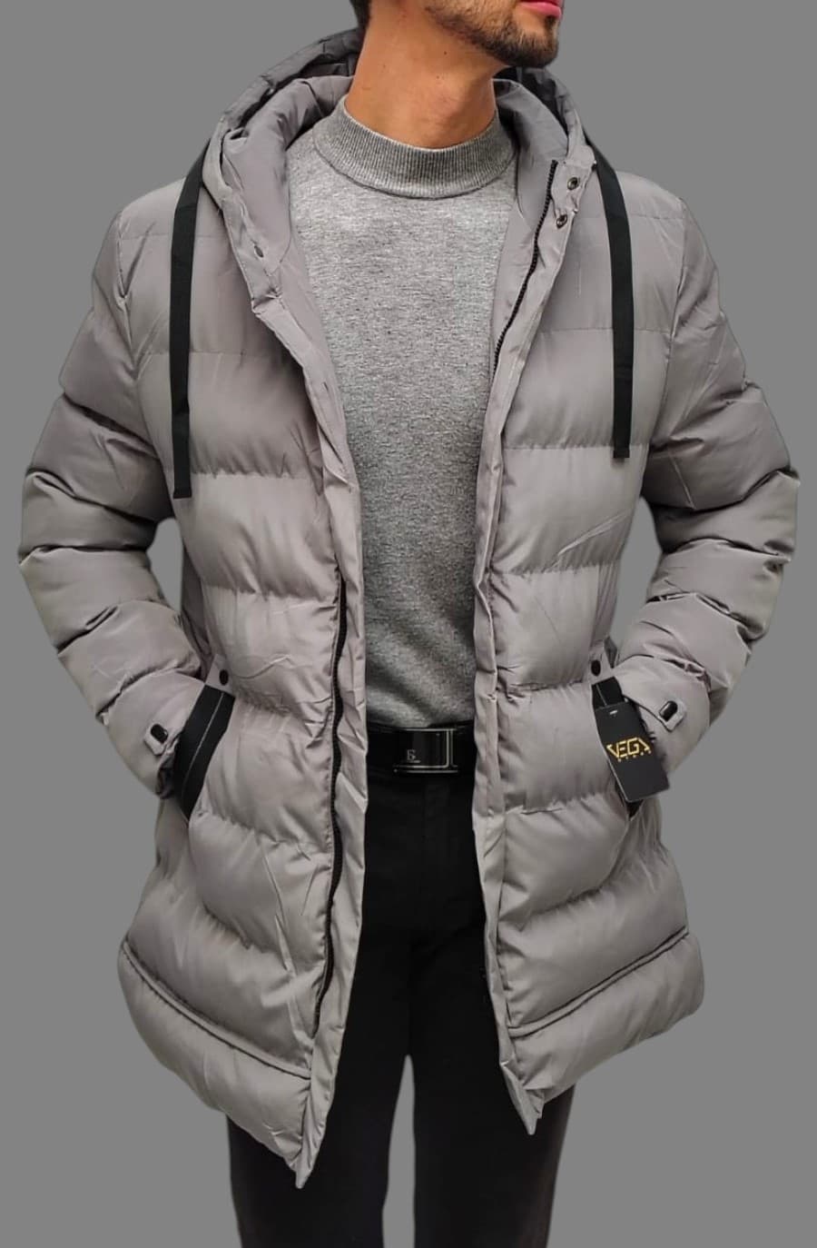 Chaqueta invierno gris 