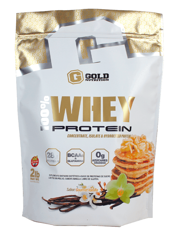 Whey Protein 100% Gold Nutrition Vainilla 2 Lbs