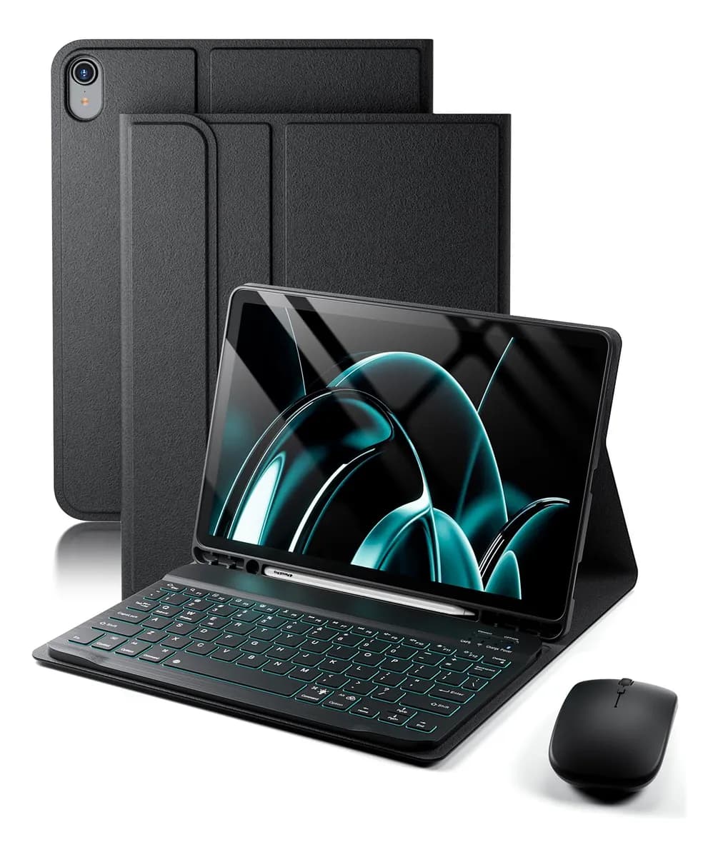 Funda + Keyboard TUNKARMOR for iPad A16 11th/Mouse
