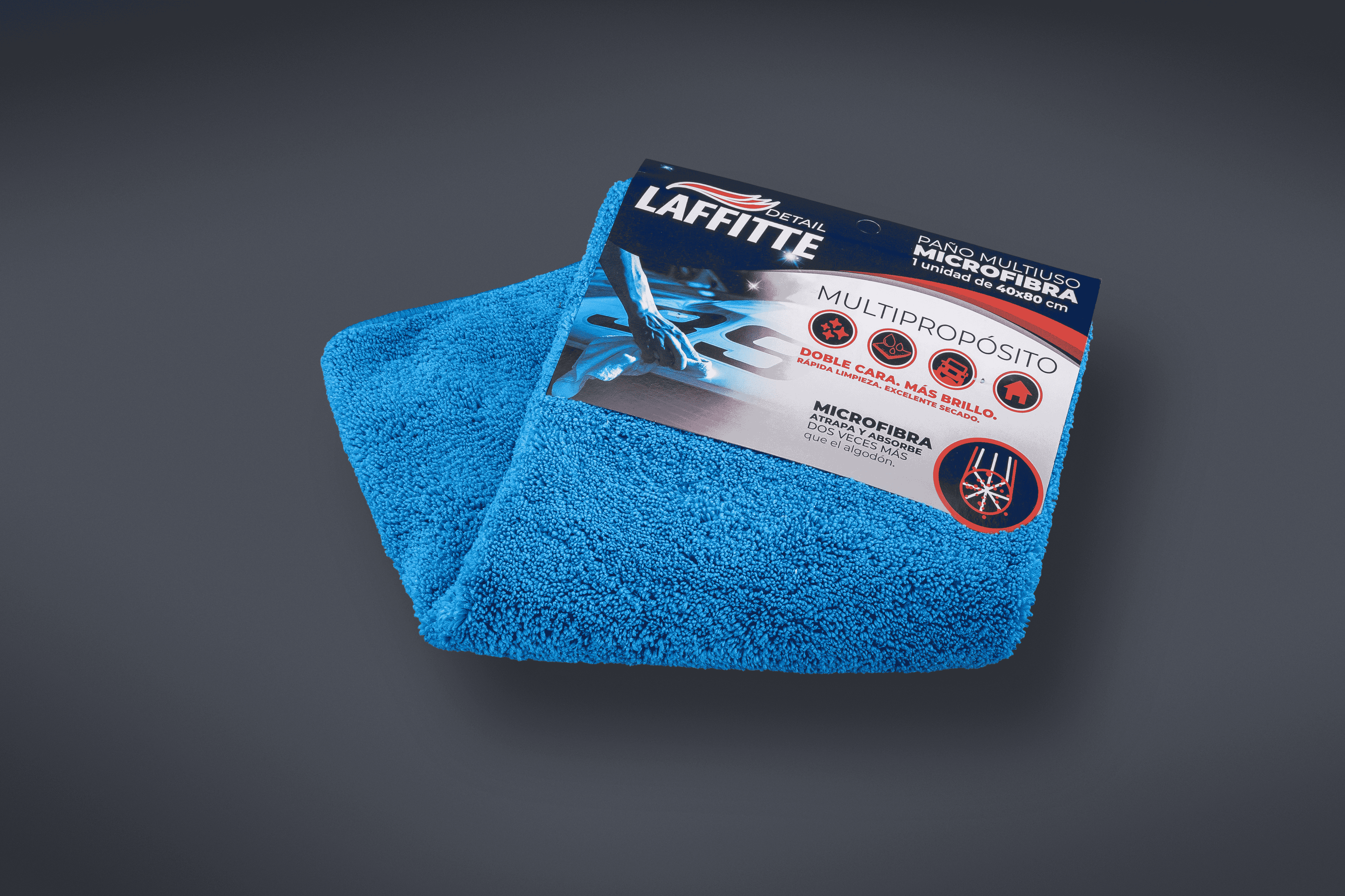 PAÑO DE MICROFIBRA 40x80 CM AZUL LAFFITTÉ