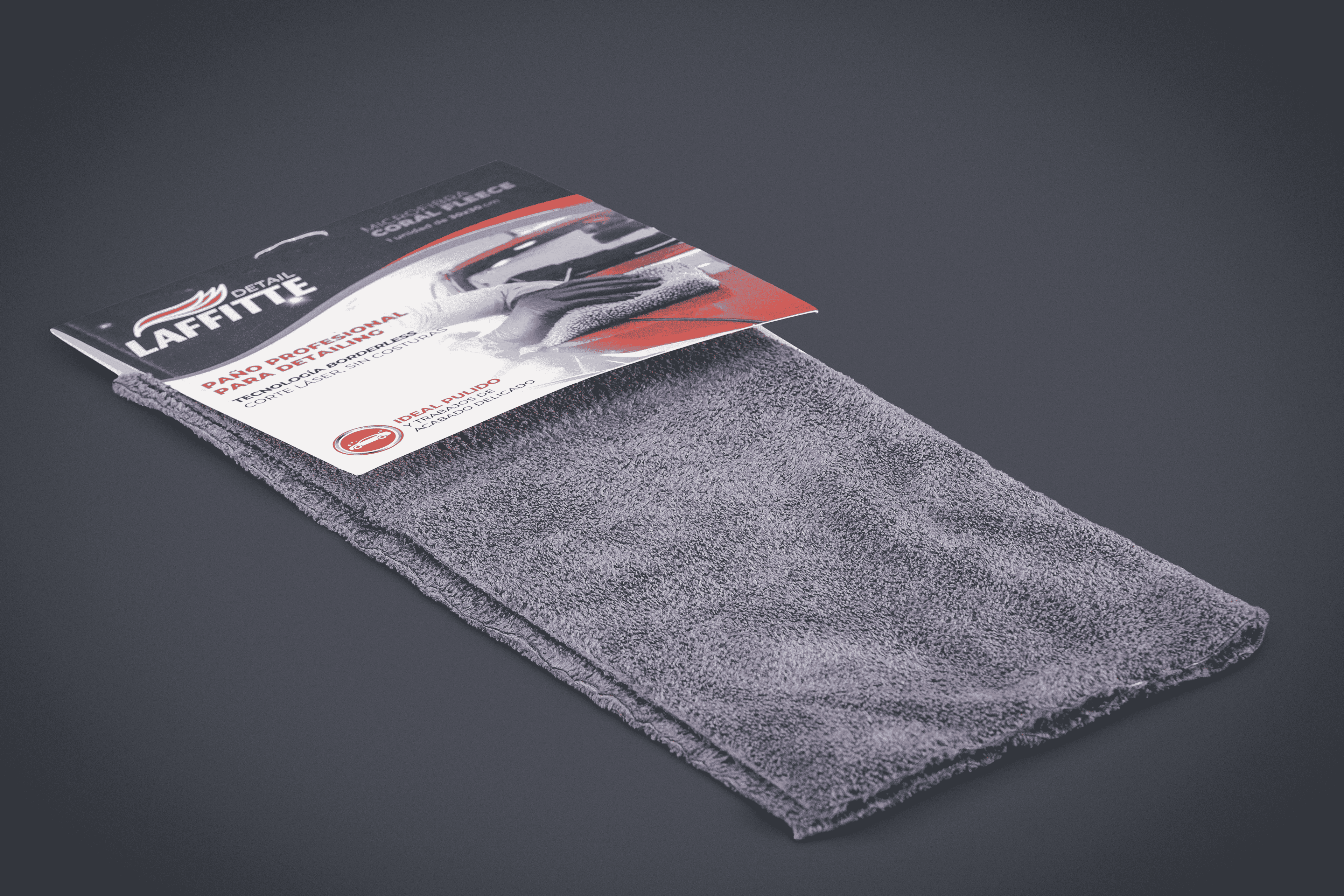  MICROFIBRA SIN COSTURA 30x30 CM CORAL GRIS LAFFITTÉ