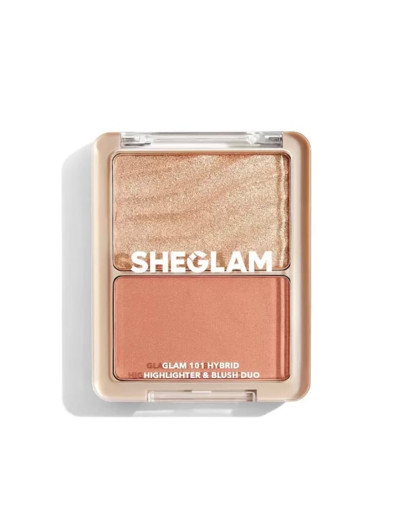 Paleta de rubor e iluminador 