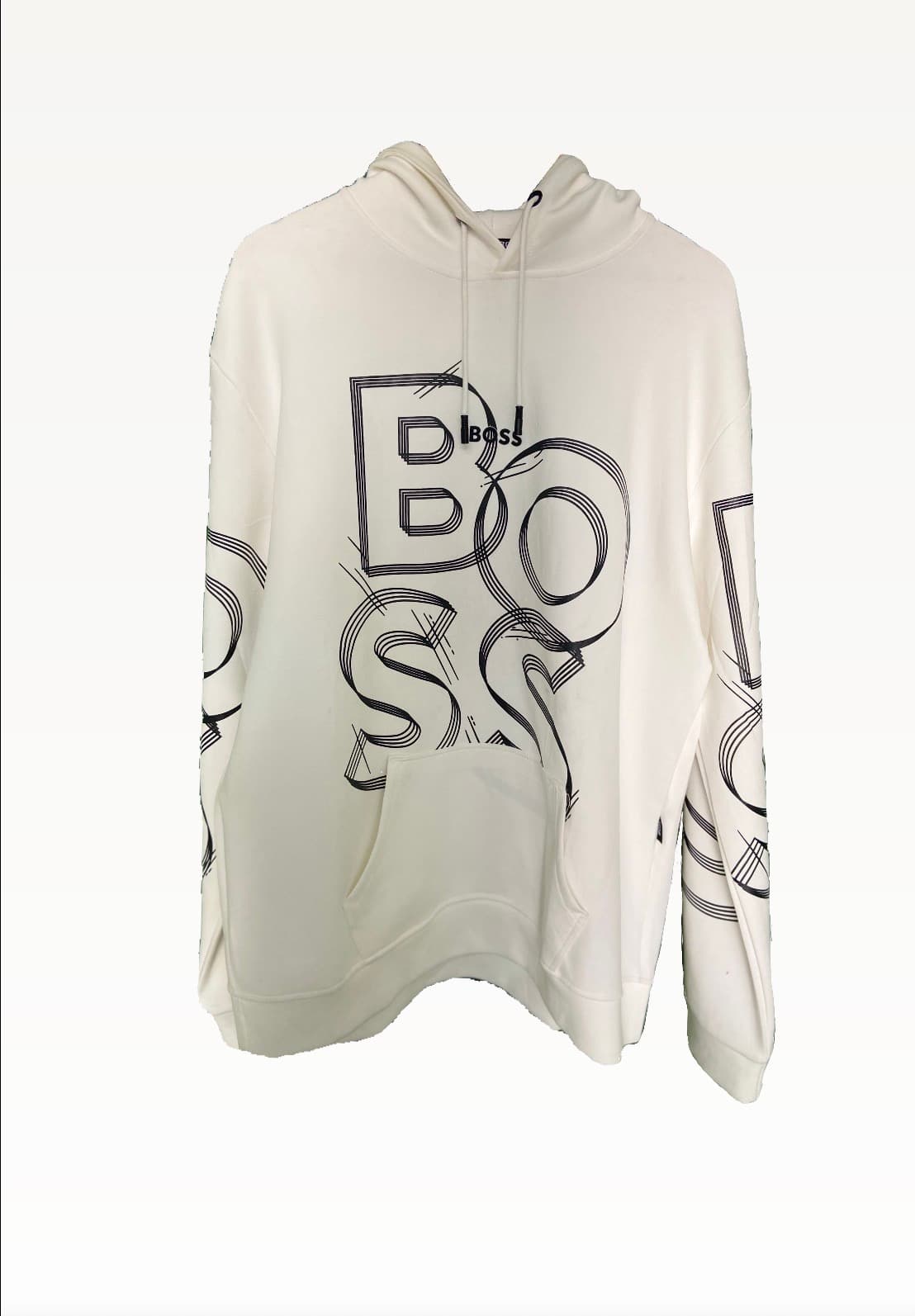 BOSS "Art-Graphic" White Hoodie