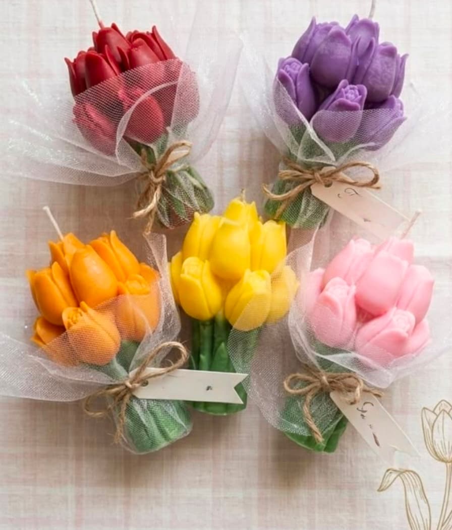 Vela Ramo tulipanes