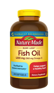 Aceite de pescado Omega-3 Ultra sin eructos de Nature Made