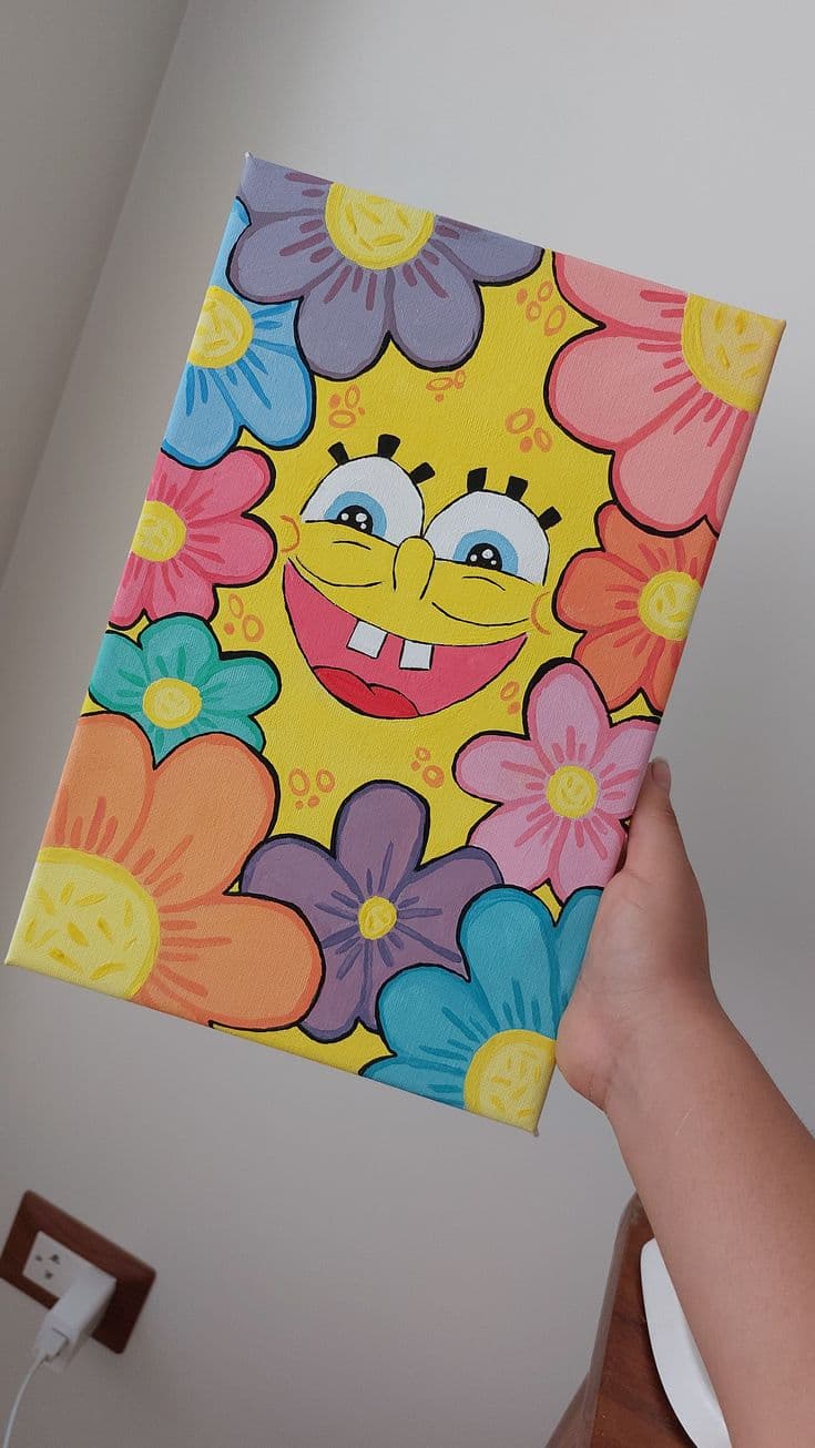 Cuadro personalizado pequeño-Bob esponja