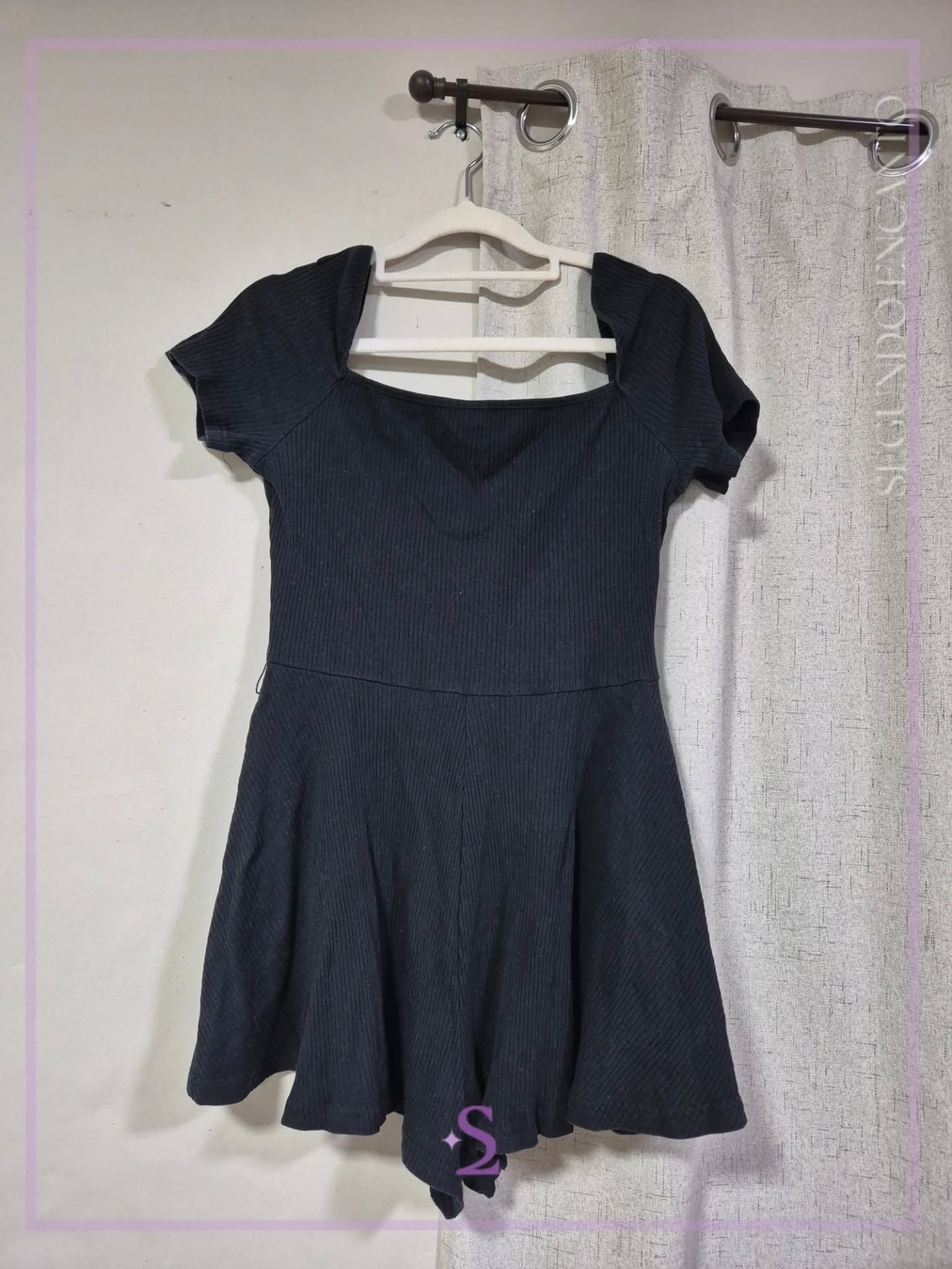 Romper color negro  L