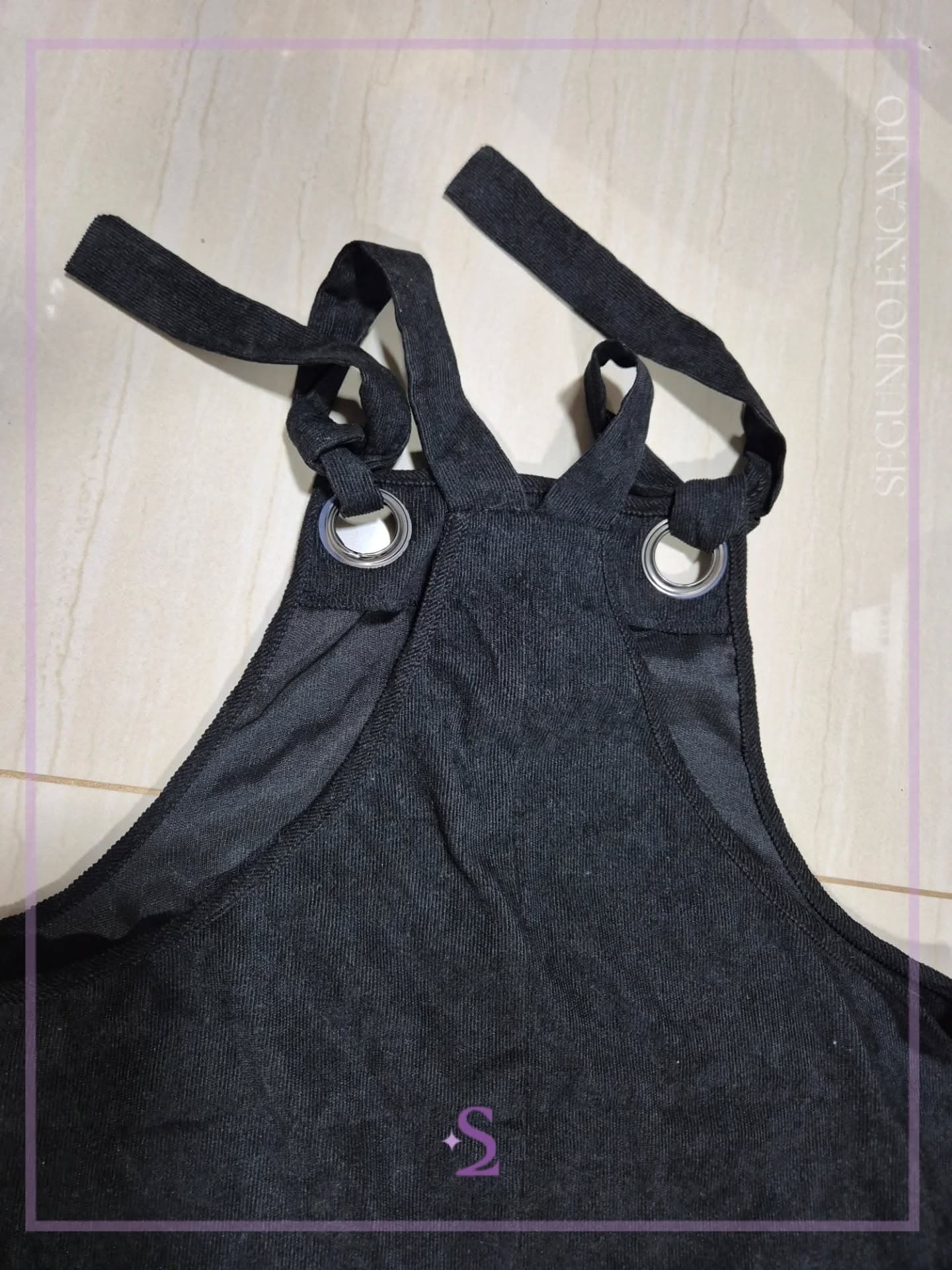 Vestido negro Overol L