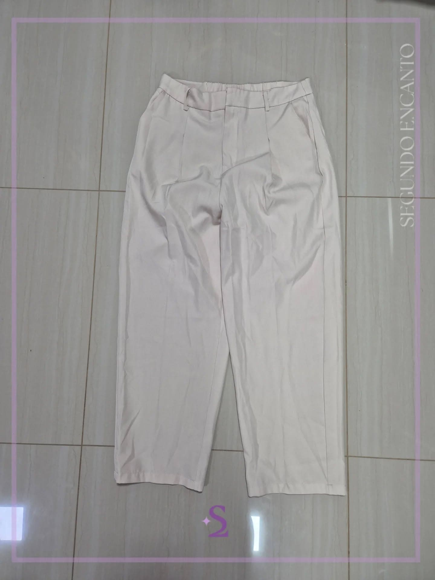 Pantalon de vestir color crema L