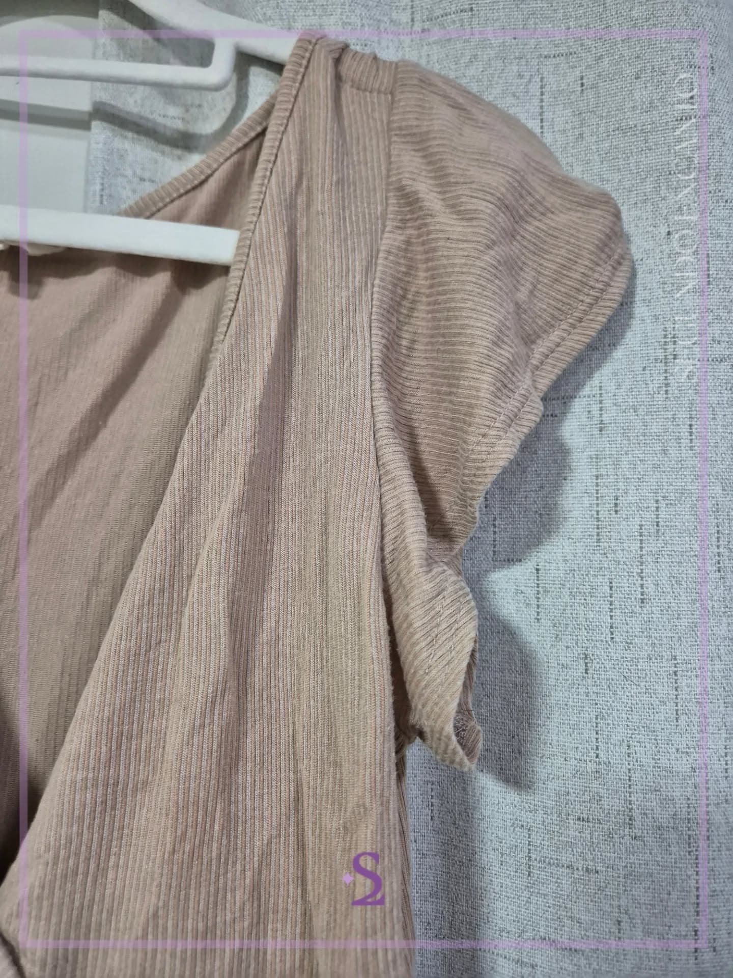 Vestido beige para andar en casa L
