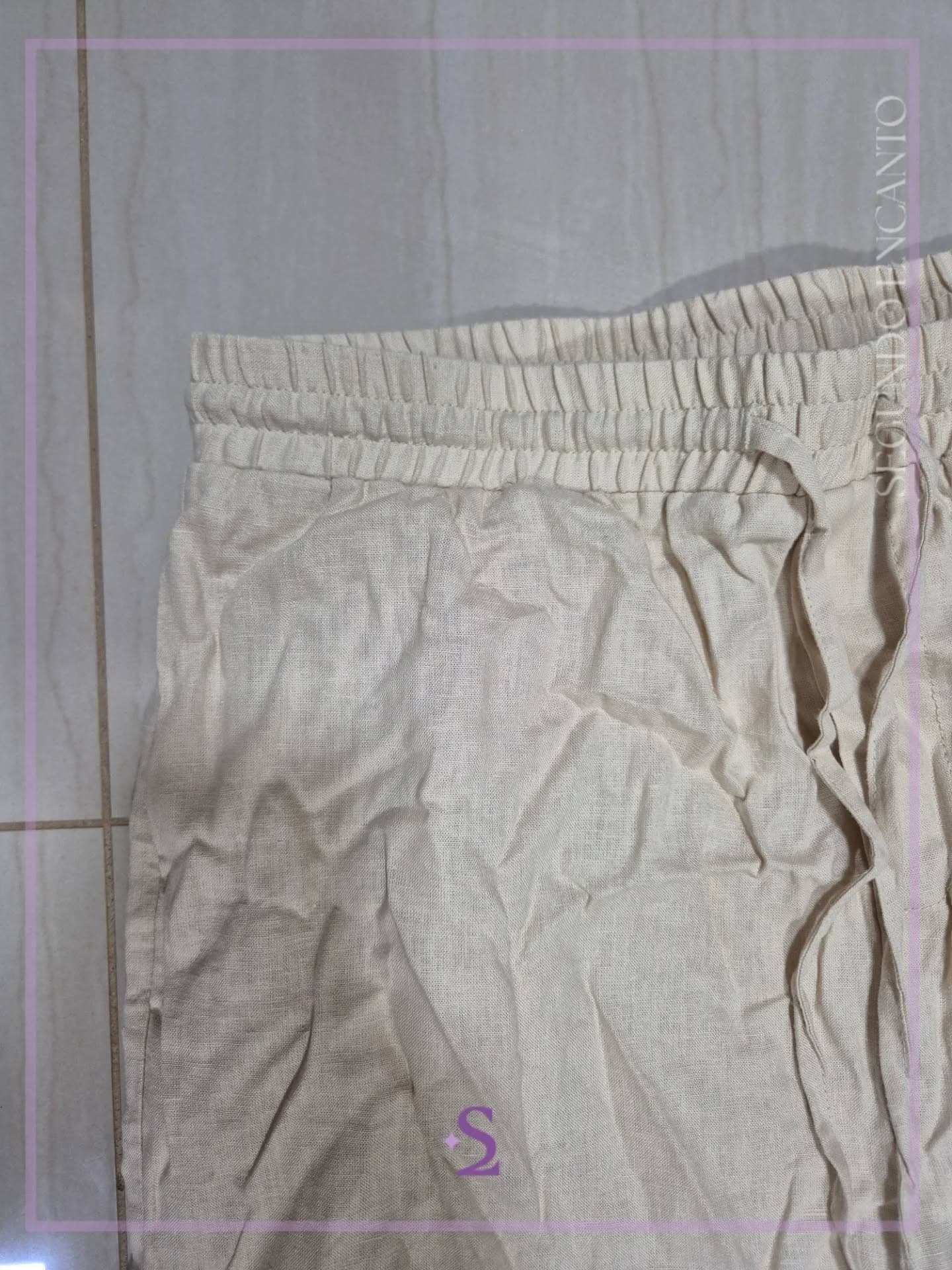 Pantalon casual de lino L