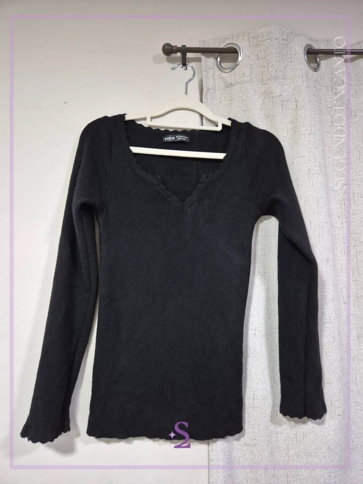 Blusa manga larga tejida L
