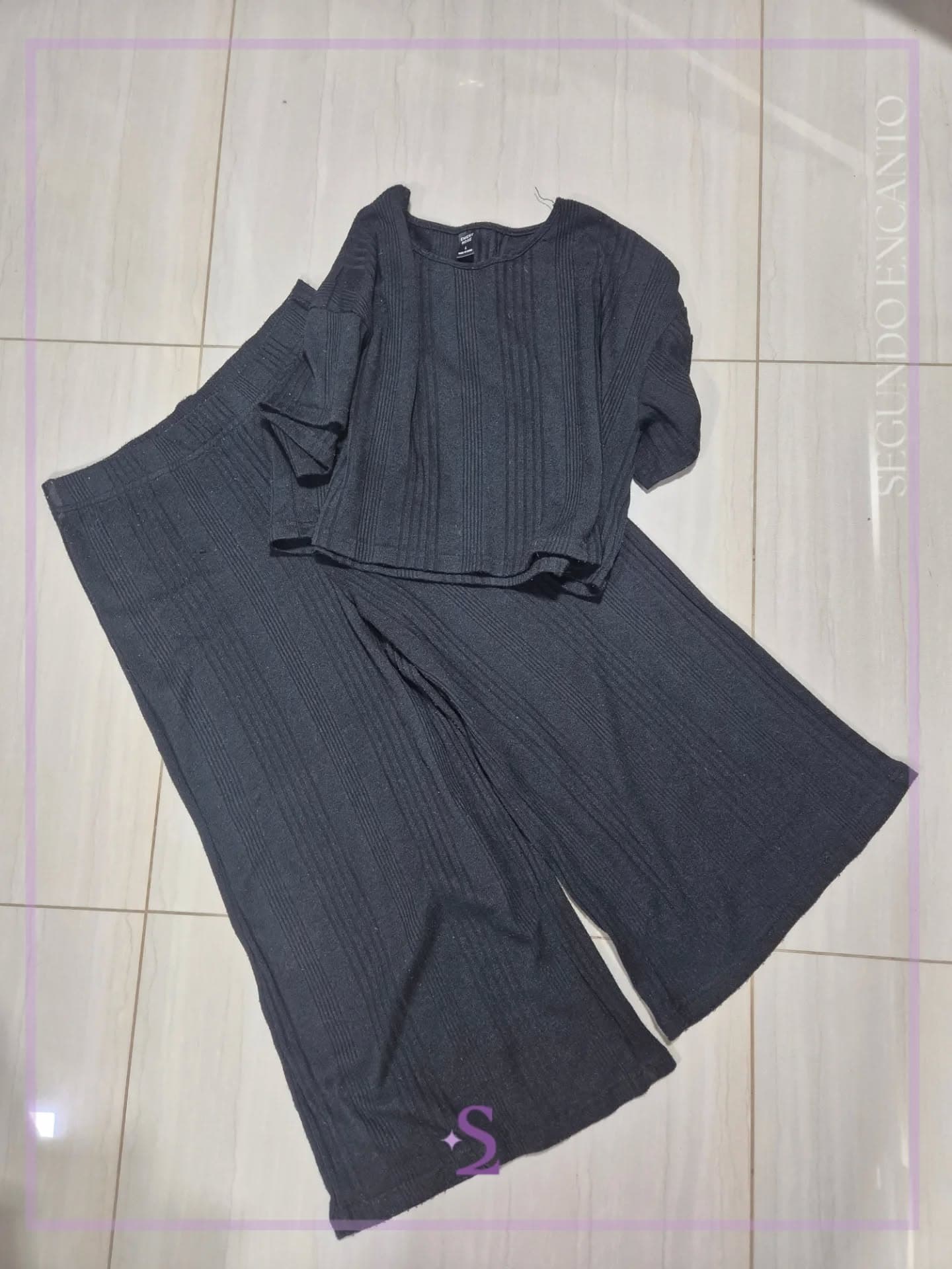 Conjunto casual camisa y pantalon corto L