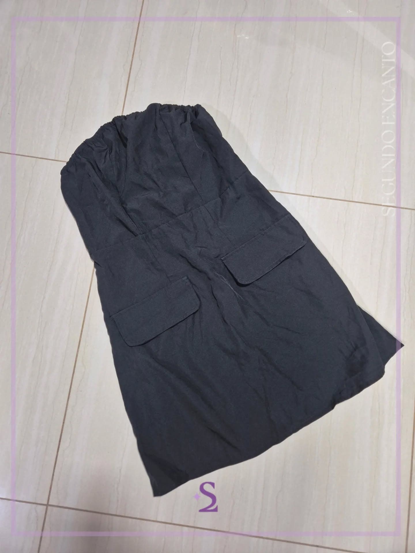 Vestido color negro tipo tubo S