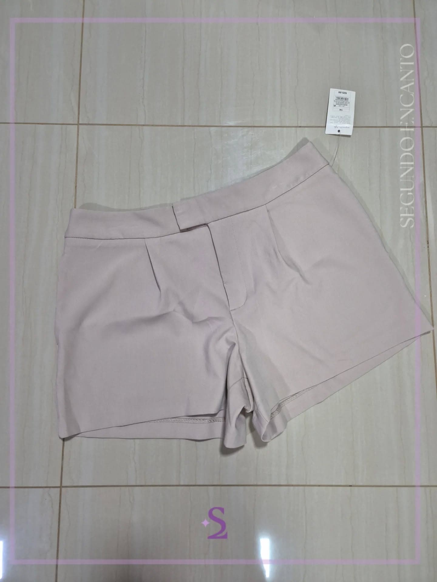 Short formal beige talla 14 XL