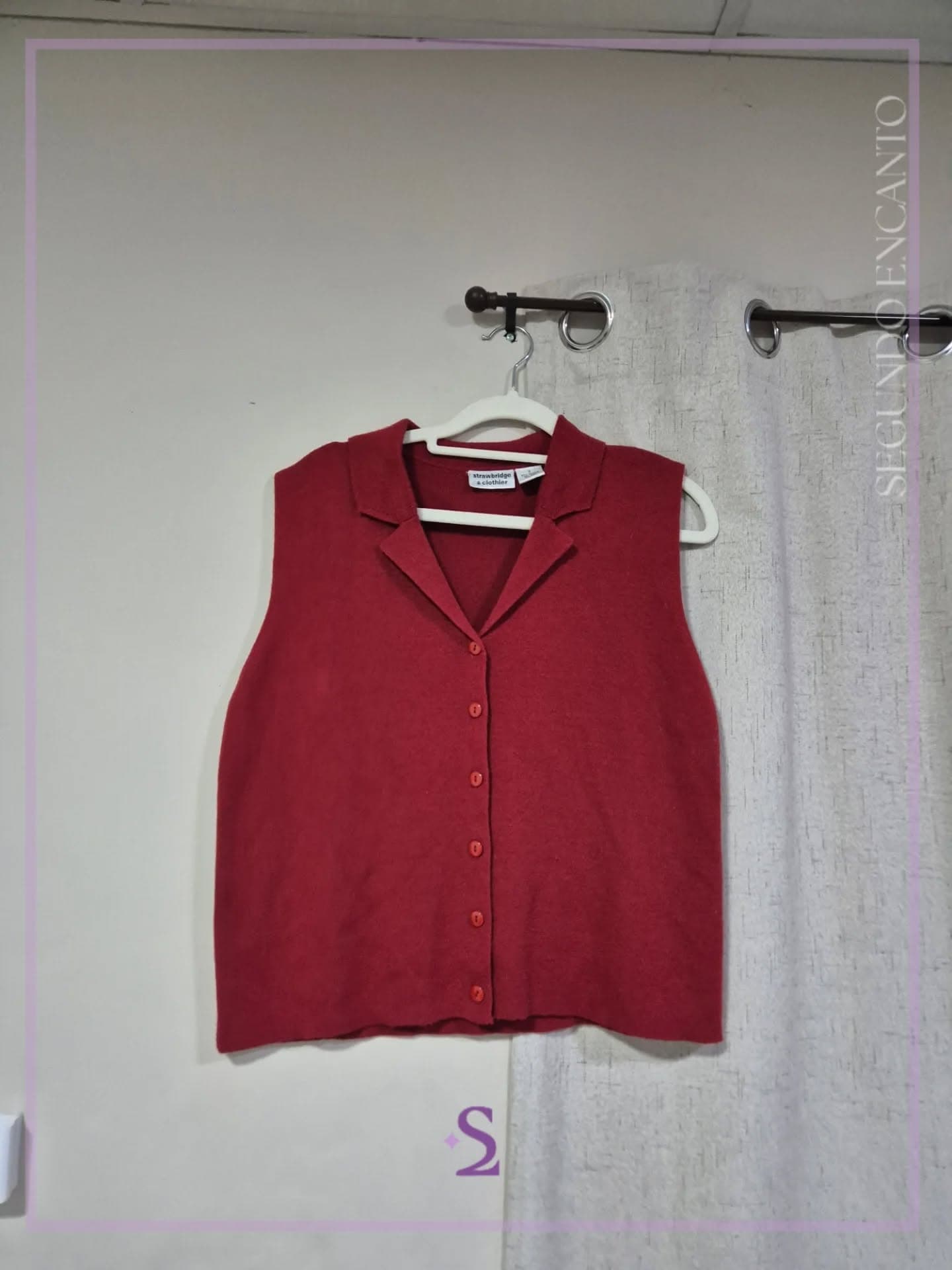 Chaleco color rojo L