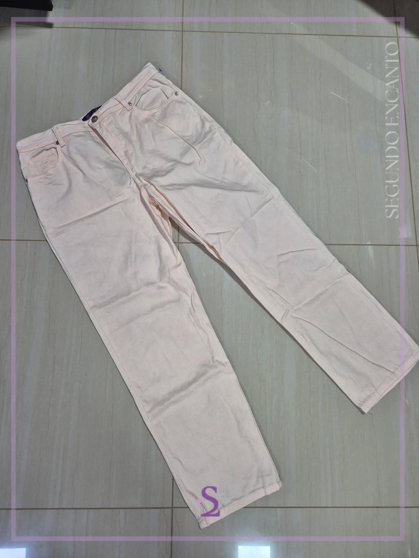Pantalon rosa pastel XL