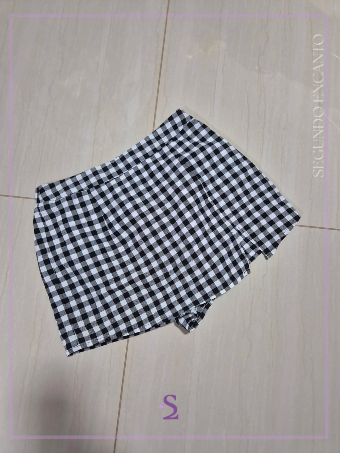 Faldashort a cuadros S