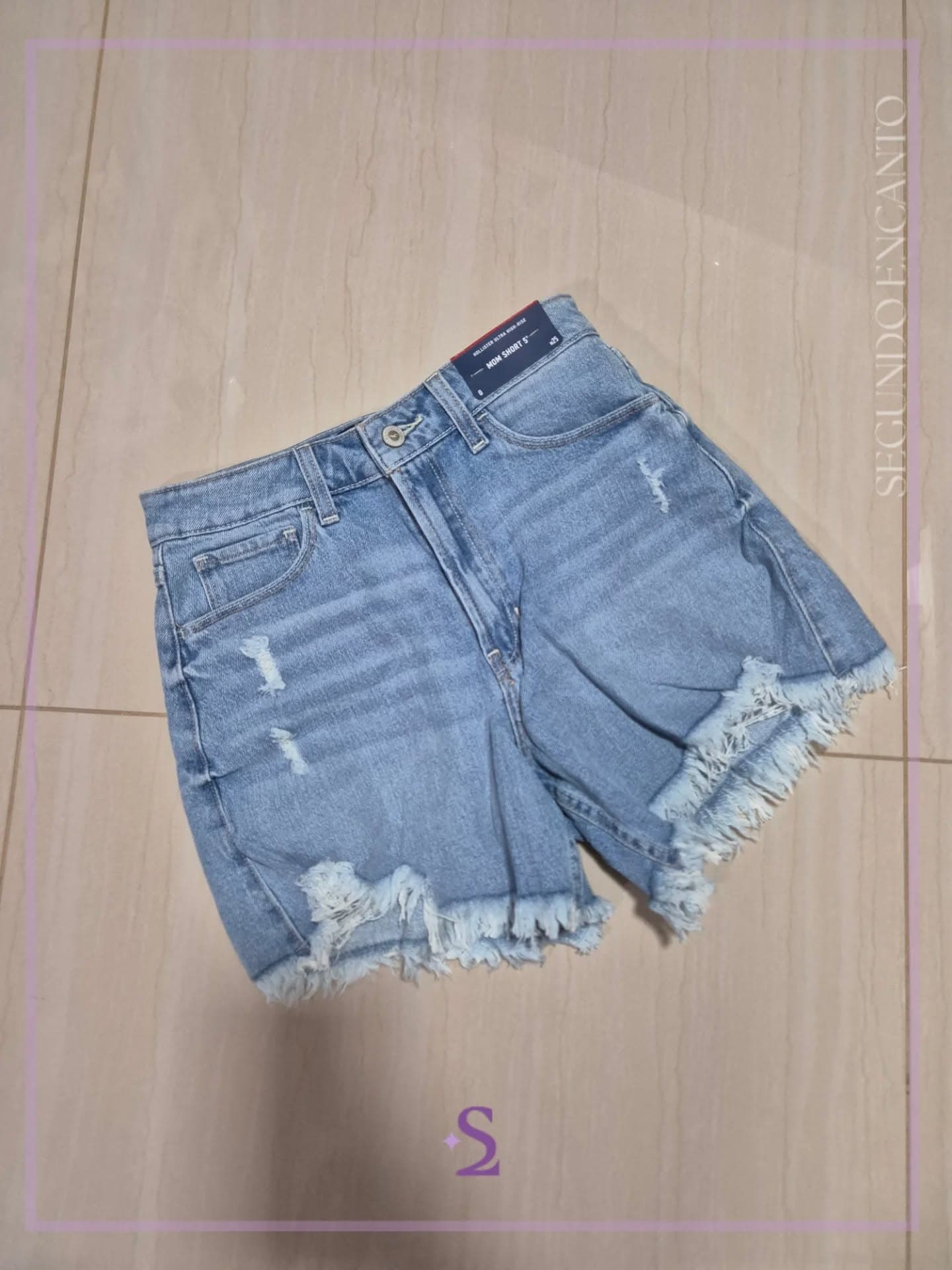 Short denim nuevo S hollister