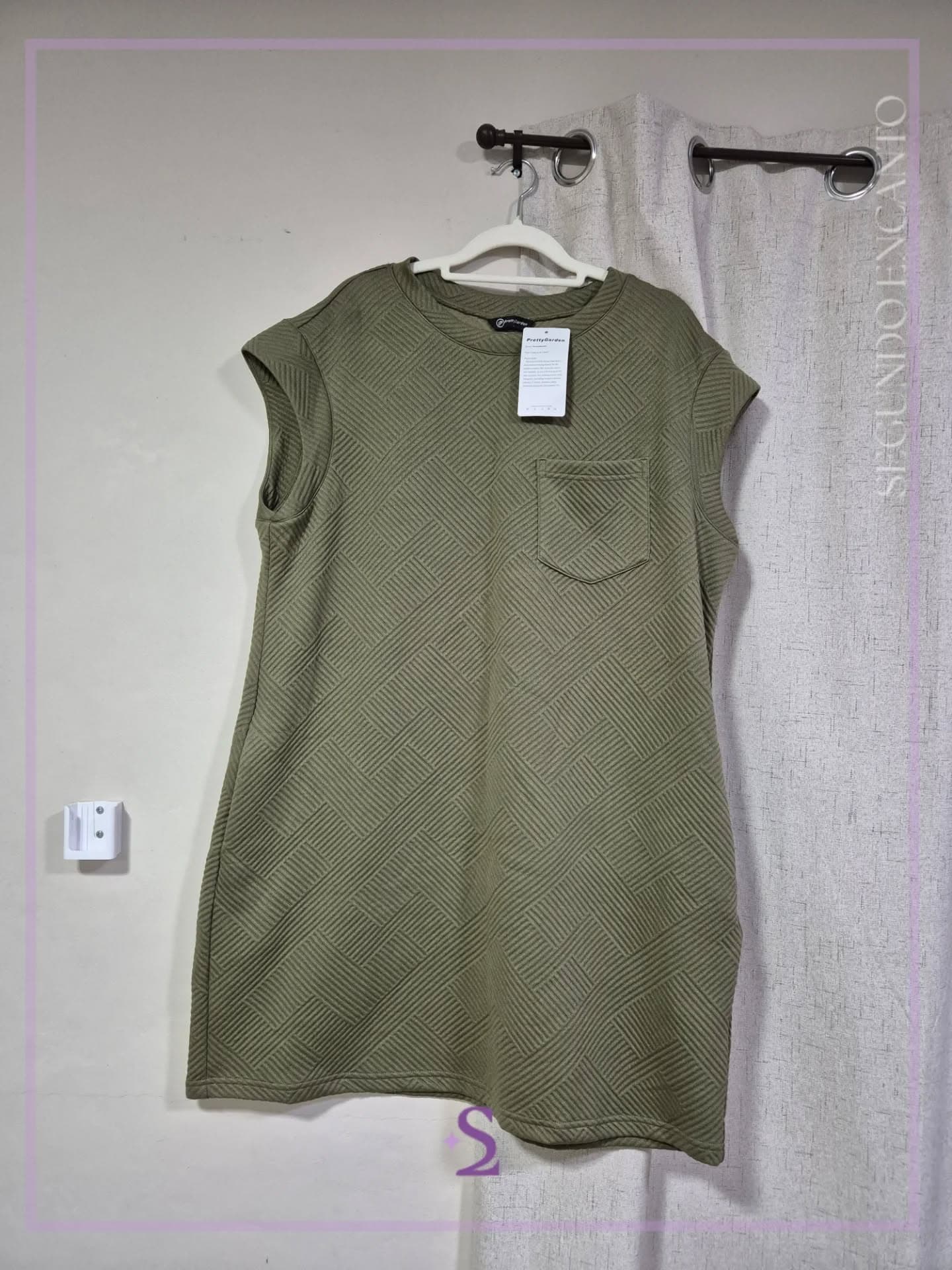 Vestido tunico color verde XL nuevo