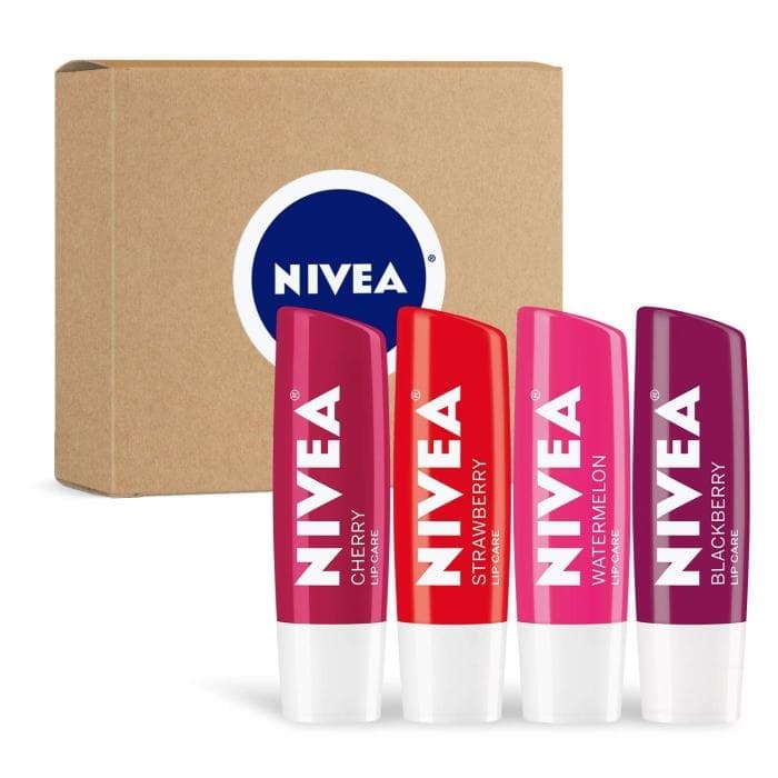 Lip Care Fruit Paquete Variado, Bálsamos Labiales Tintados – Paquete de 4 Unidades