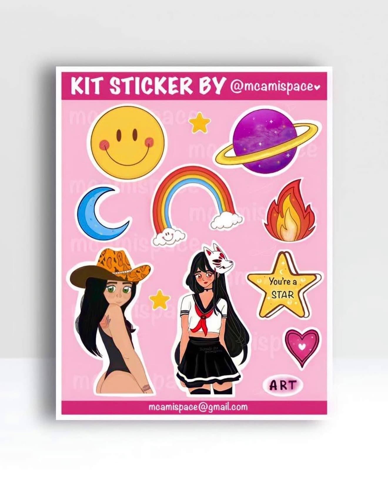 Kit sticker rosa 🩷