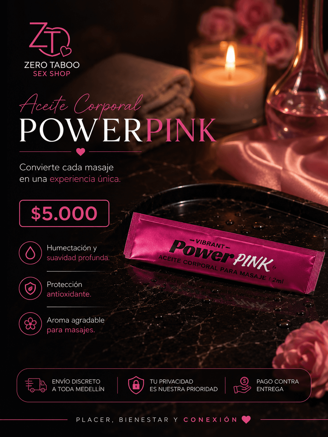 Aceite Corporal PowerPink