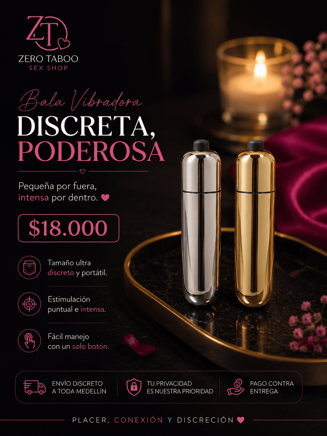 Balas Vibradoras Metallic