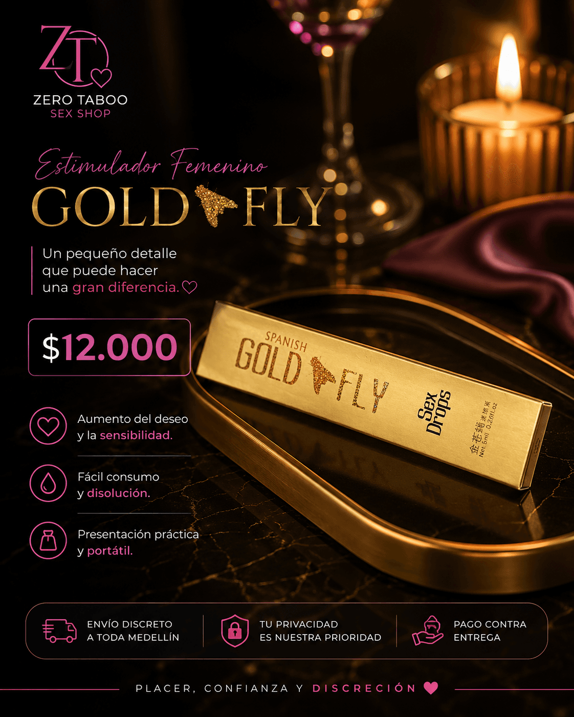 Gold Fly Potenciador Líquido (Sex Drops)