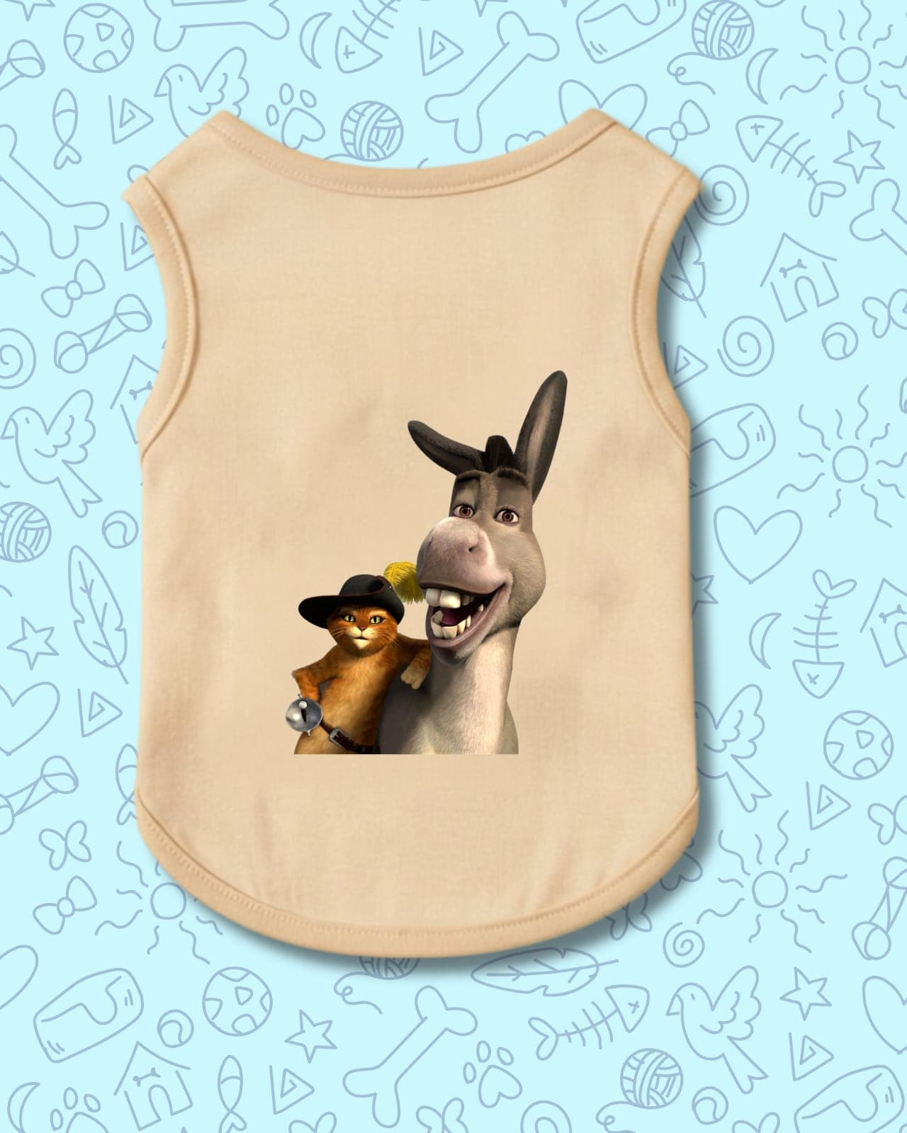 Chaleco Burro y gato