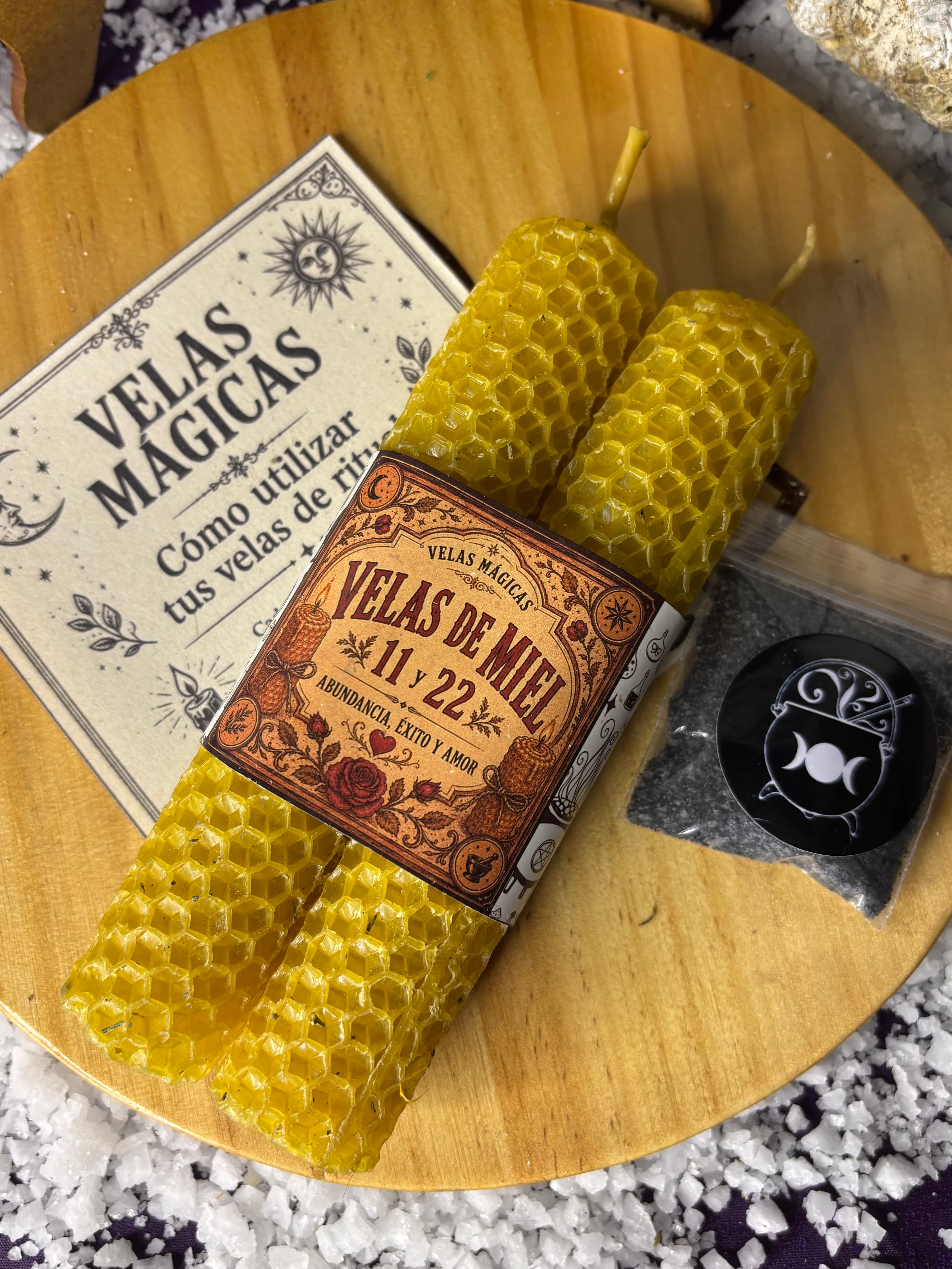 Velas de Miel 11 y 22 (Abundancia, Éxito y Amor)