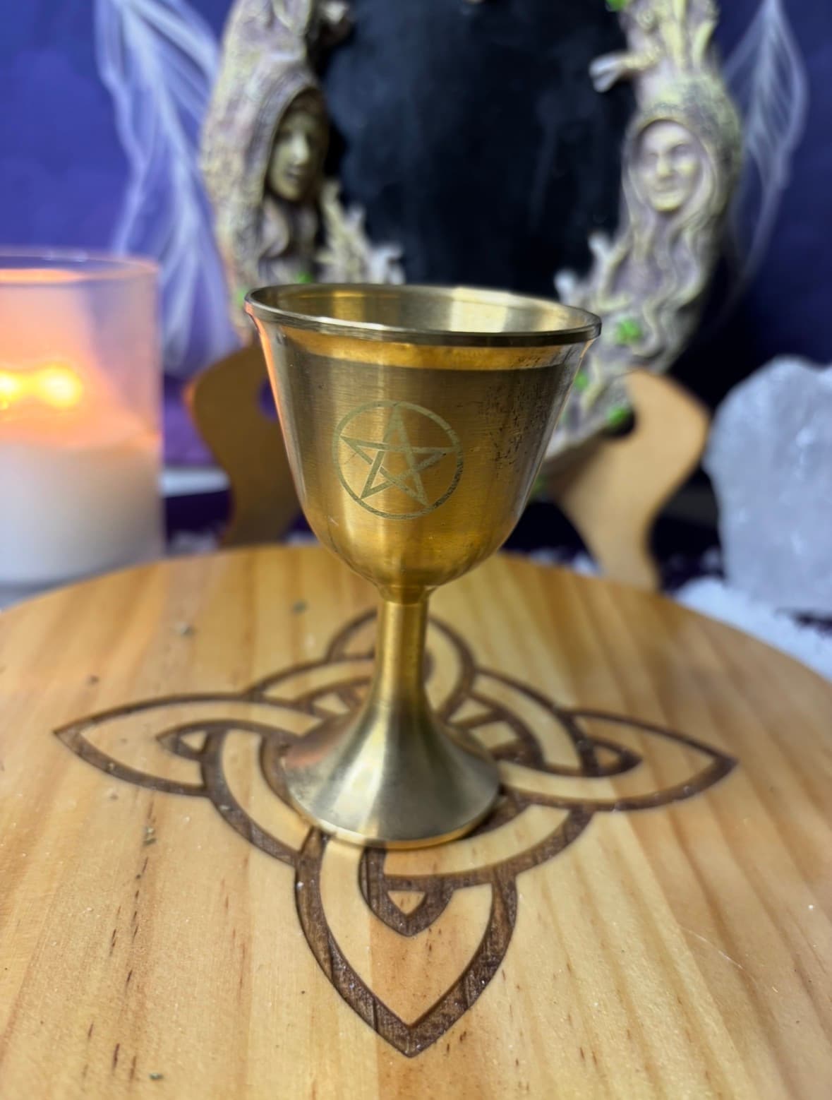Copa de metálica para altar