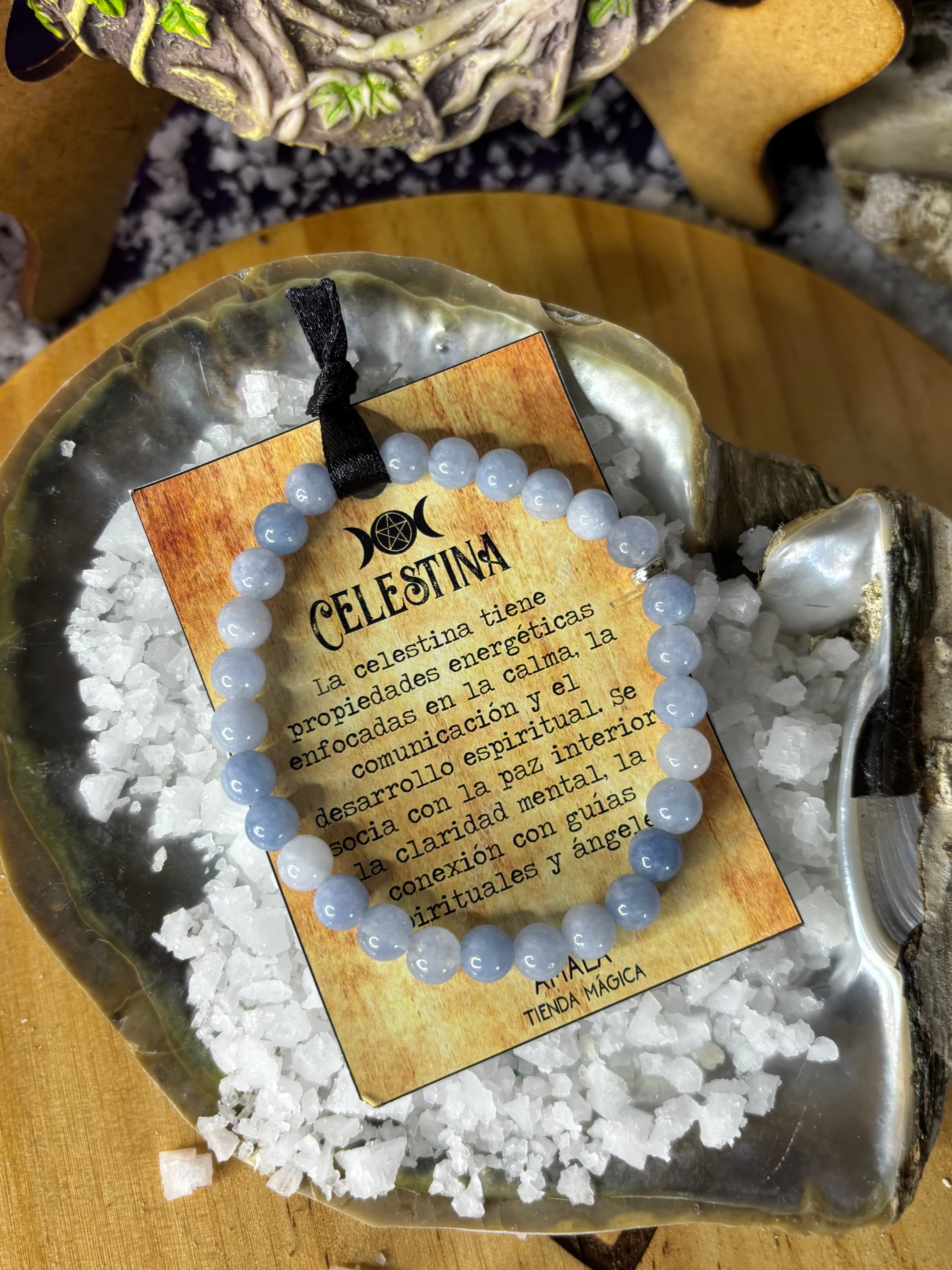 Pulsera Celestina, paz espiritual
