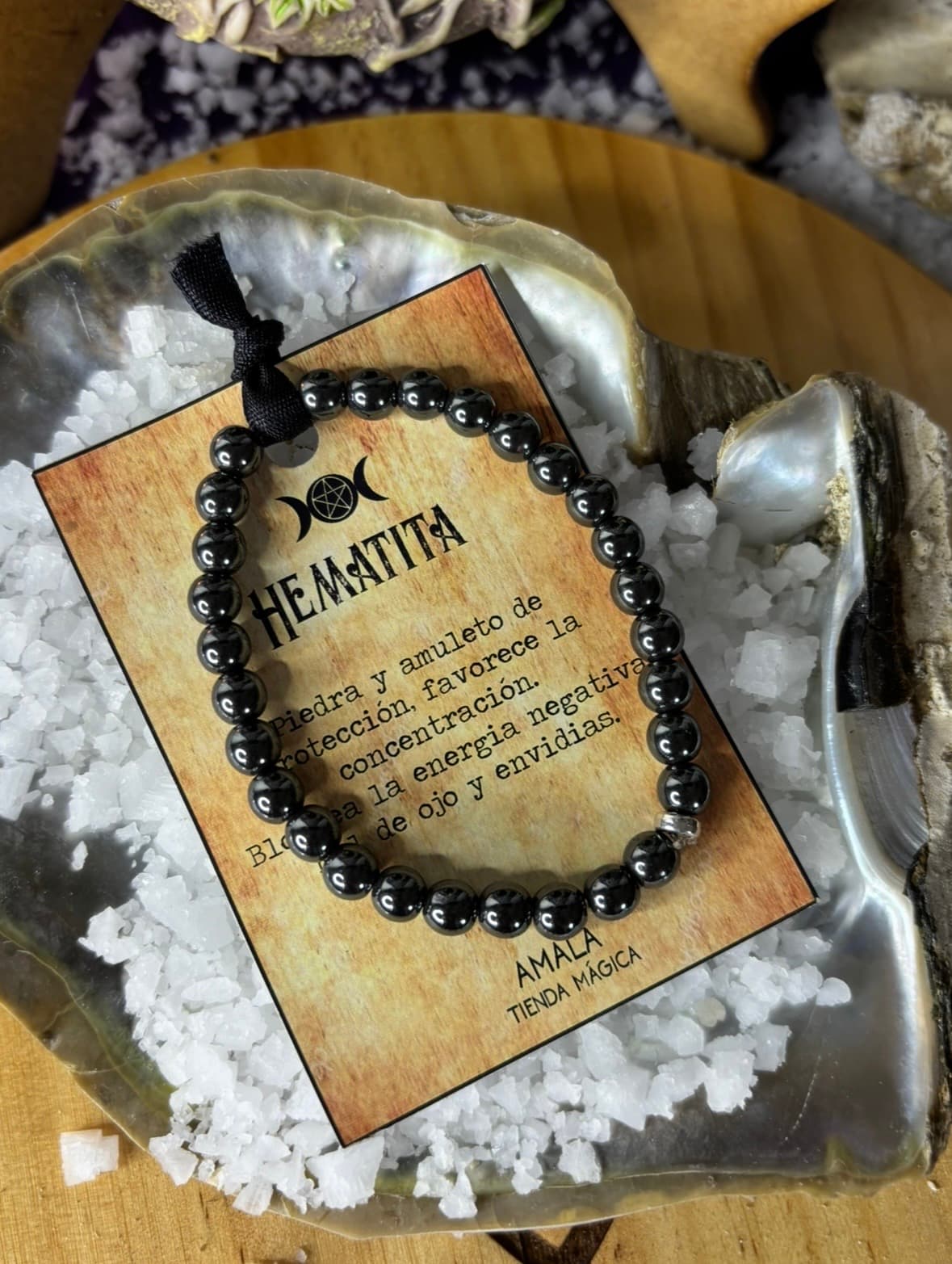 Pulsera Hematita, escudo protector