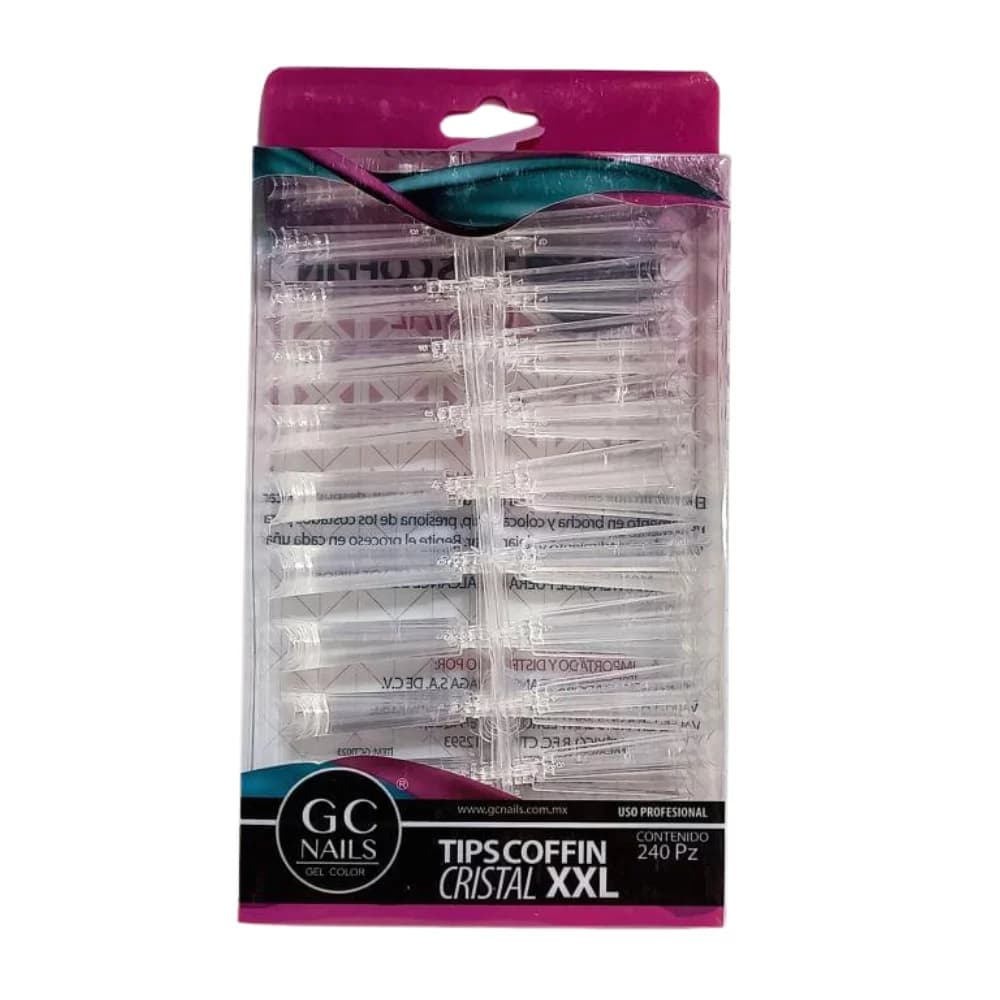 TIP COFFIN XXL CRISTAL GC NAILS