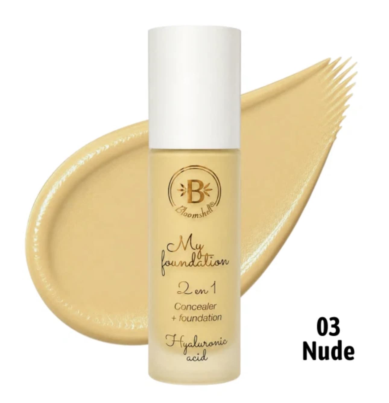 BASE LIQUIDA 2EN1 TONO 03 NUDE BLOOMSHELL