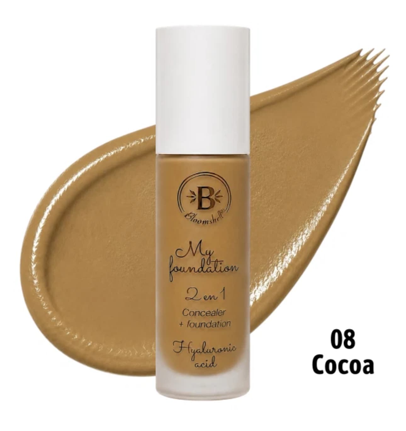 BASE LIQUIDA 2EN1 TONO 08 COCOA BLOOMSHELL