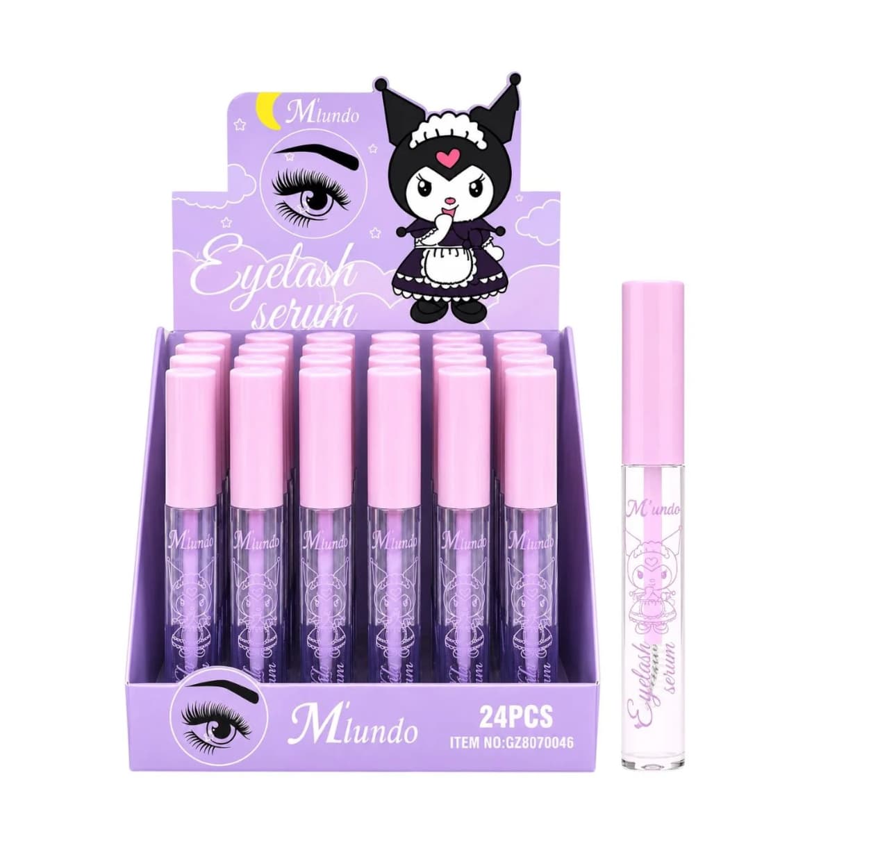 2EN1 GEL DE CEJAS O PESTAÑINA TRANSPARENTE KUROMI M'LUNDO