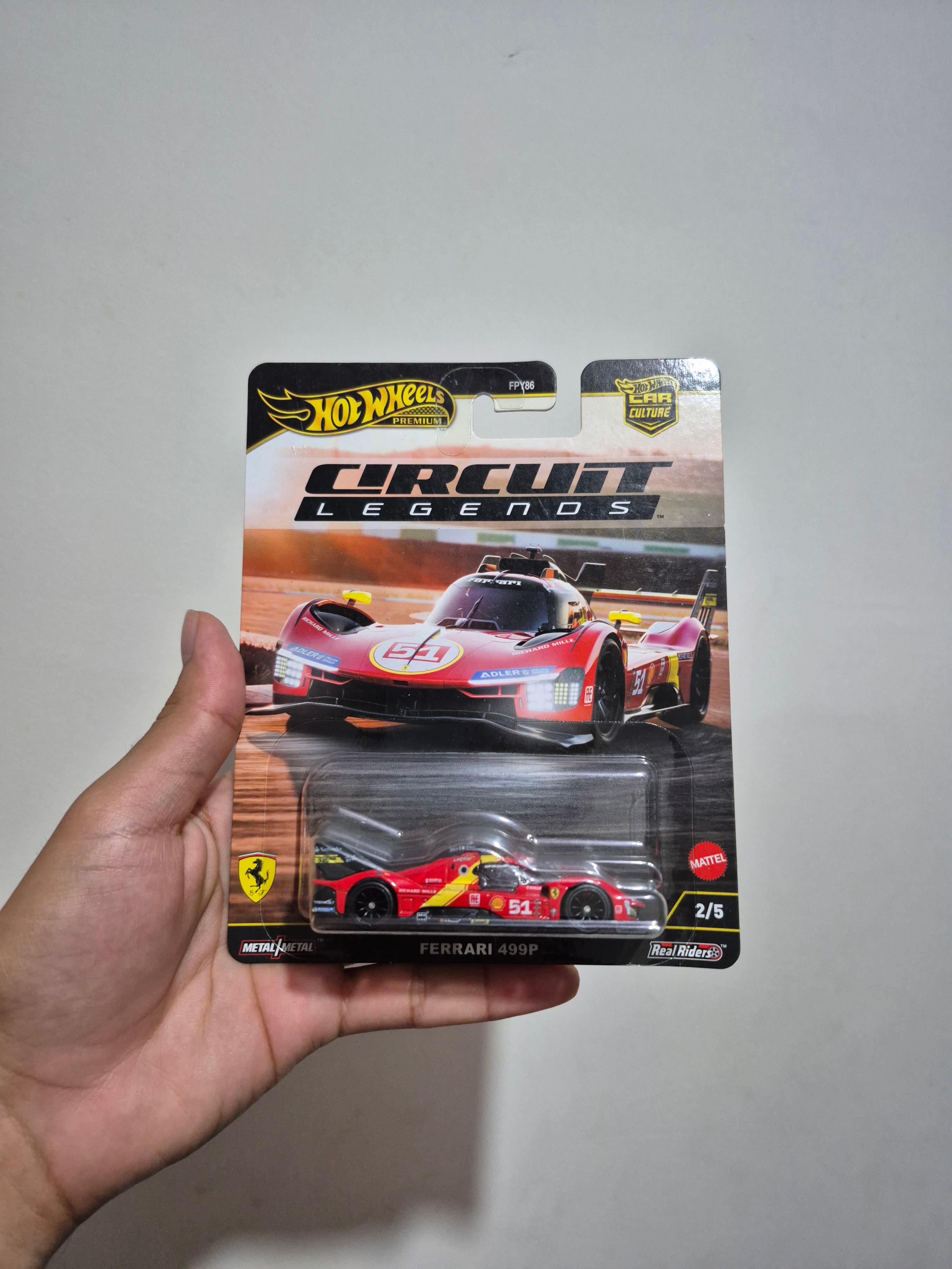 Ferrari 499P Hot wheels premium [2026 car culture circuit legends 2/5]