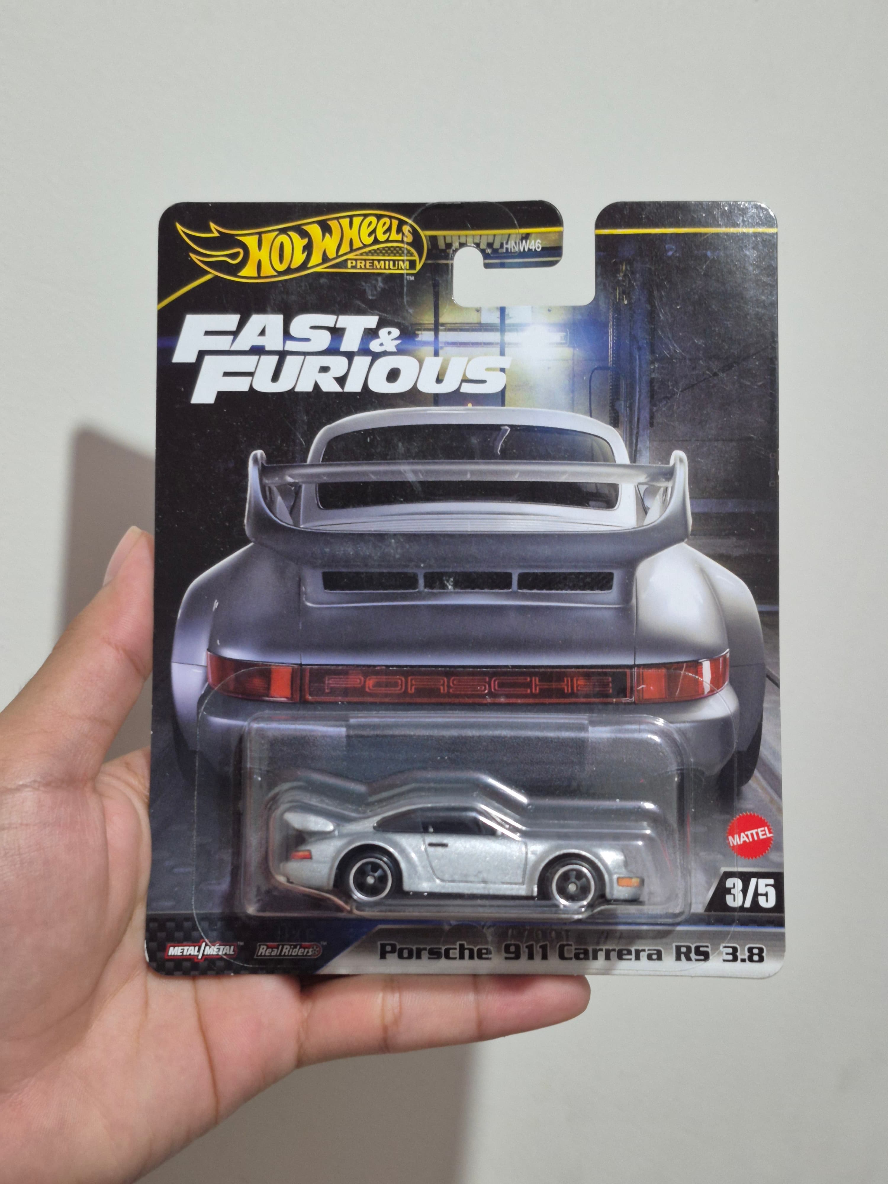 Porsche 911 carrera RS 3.8 Hot Wheels premium [2025 Fast & Furious Premium Mix 4]