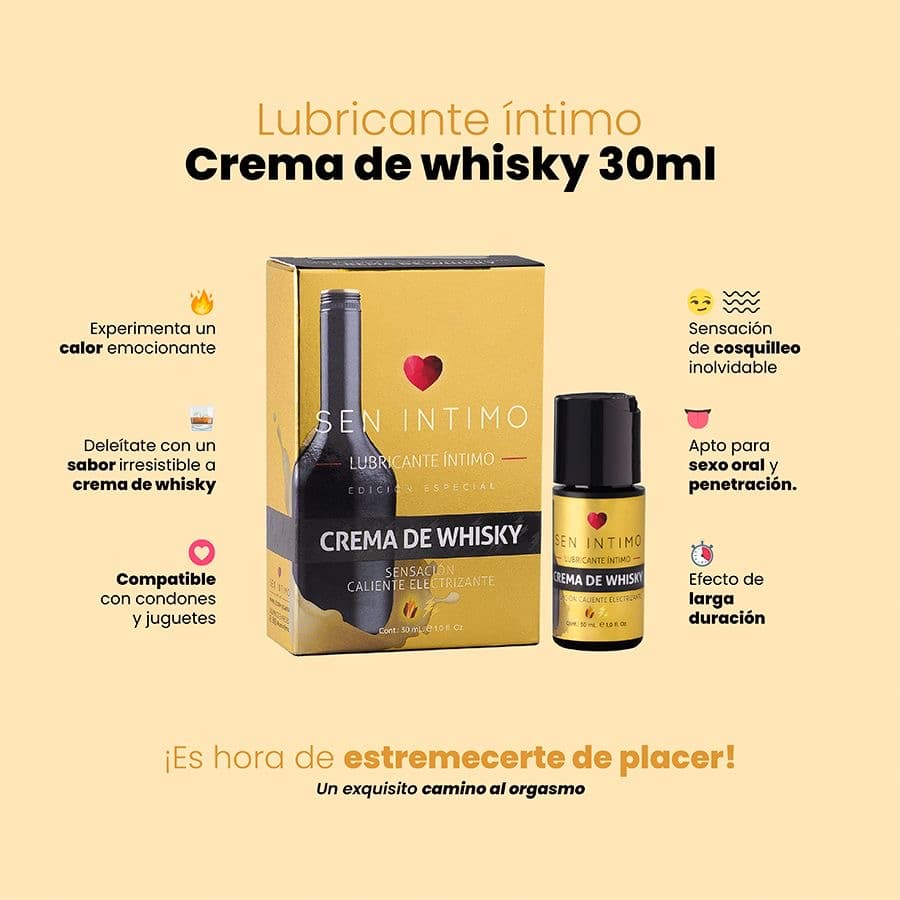 Lubricante íntimo crema de whisky
