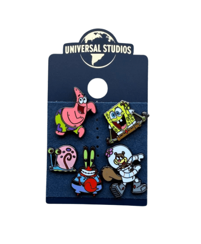 Set de 5 Pines de Bob Esponja