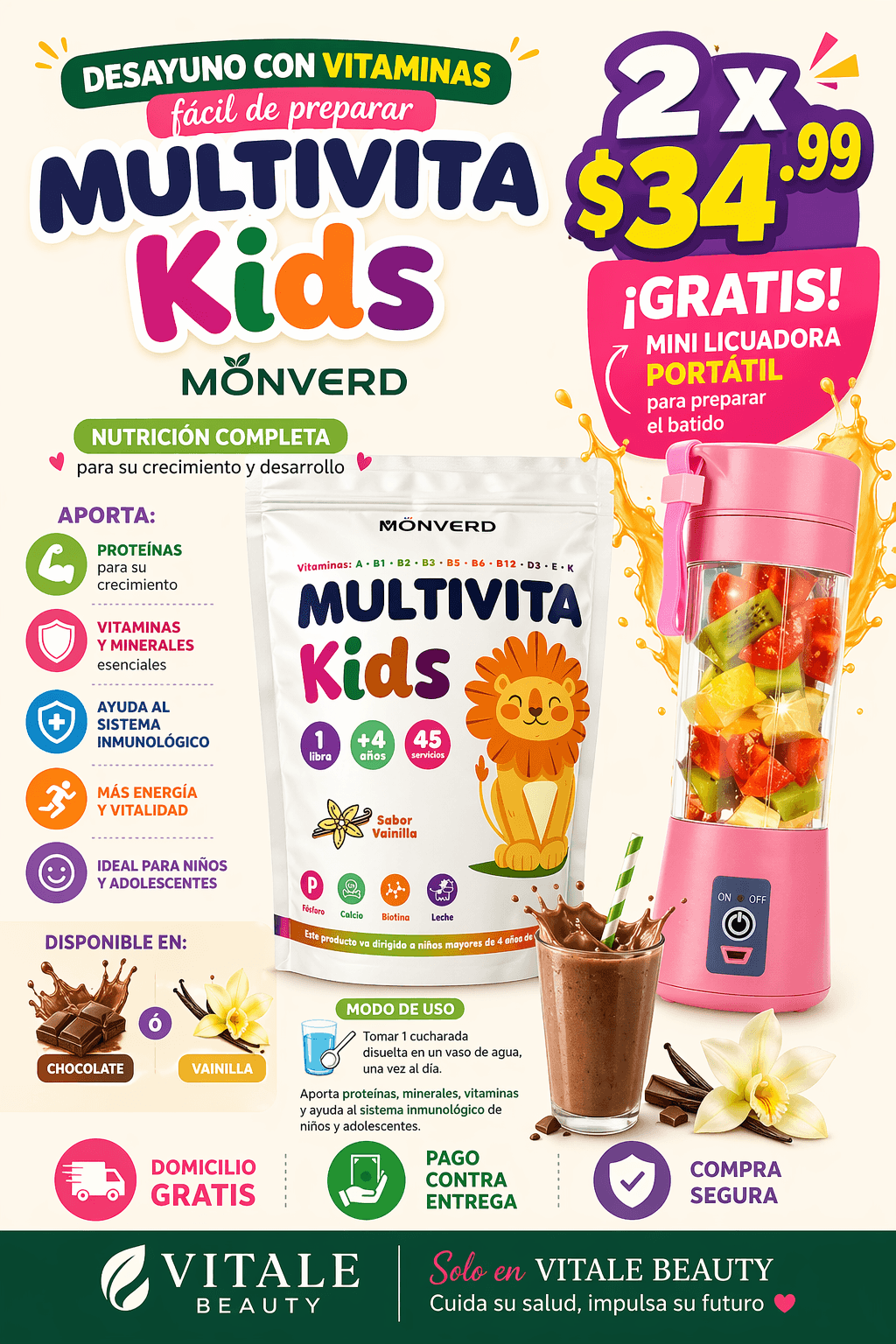 PACK MULTIVITA KIDS de MONVERD