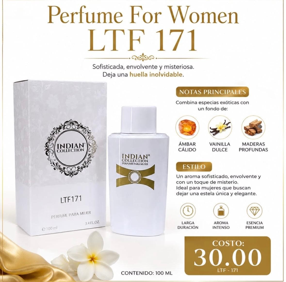 INDIAN COLLECTION LTF 171 | Perfume Mujer Sofisticada 100ml