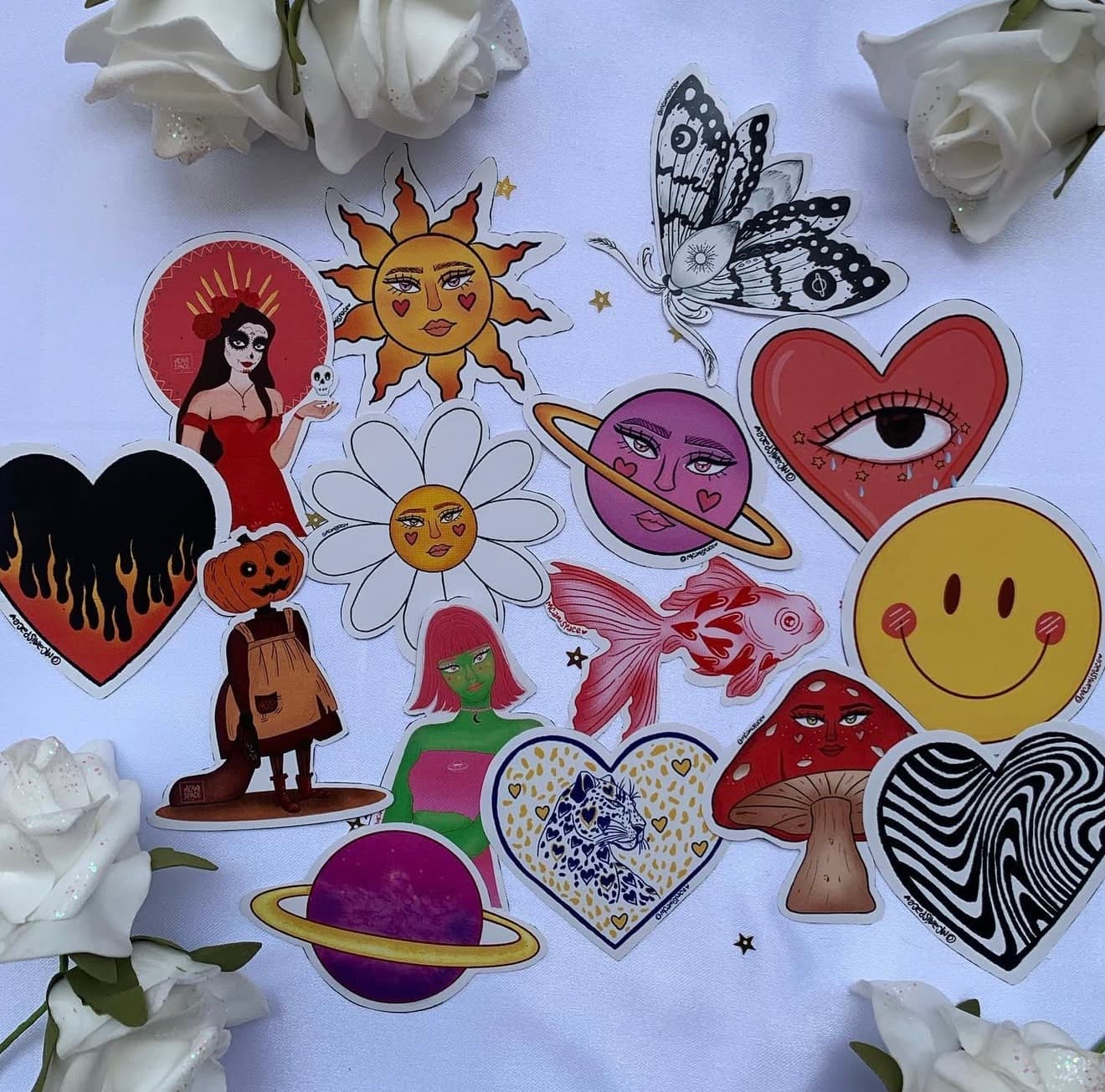 Paquete de 5 stickers adhesivos 💕